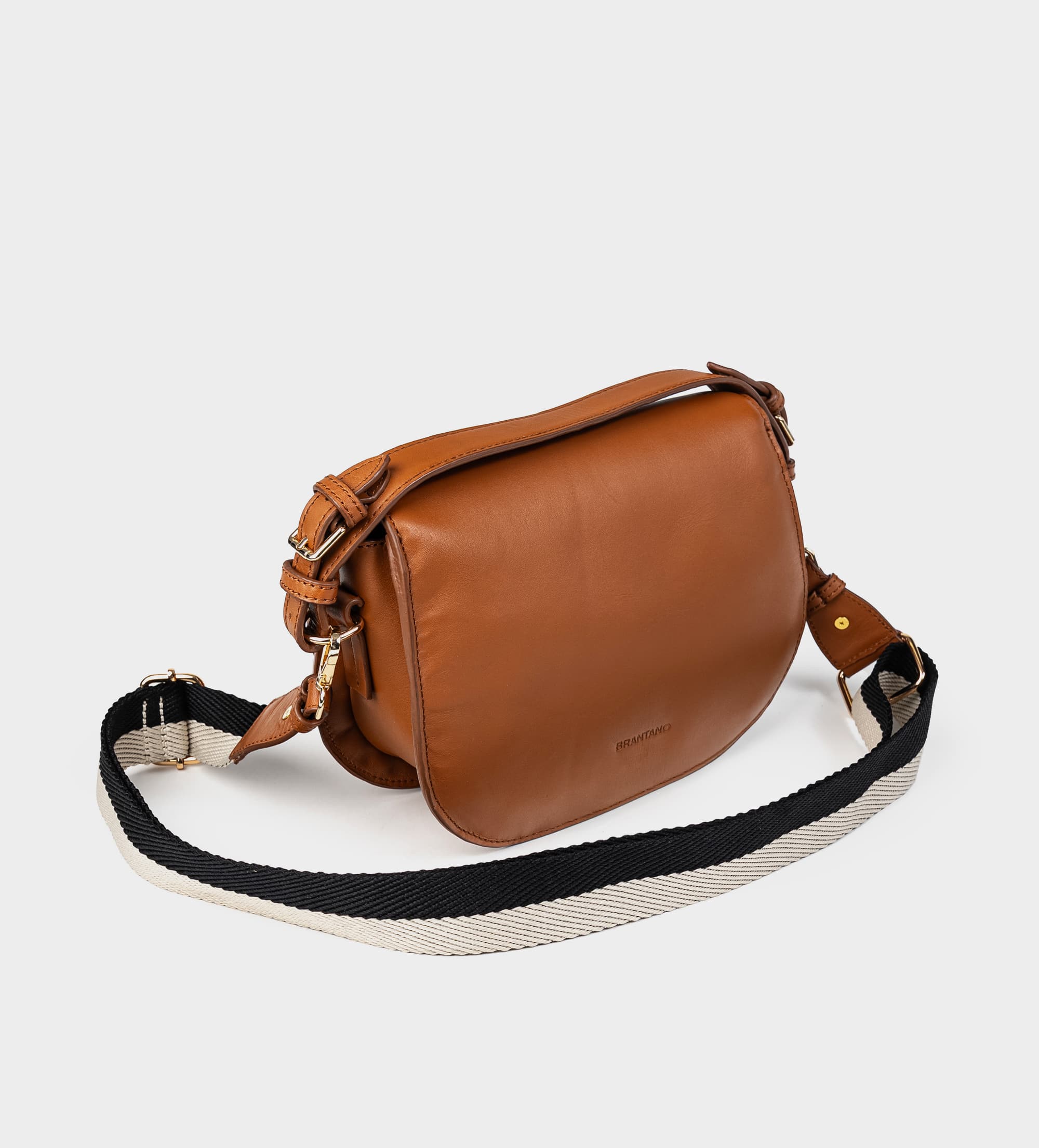 BOLSA CROSSBODY CORREA AJUSTABLE BICOLOR PIEL MIEL