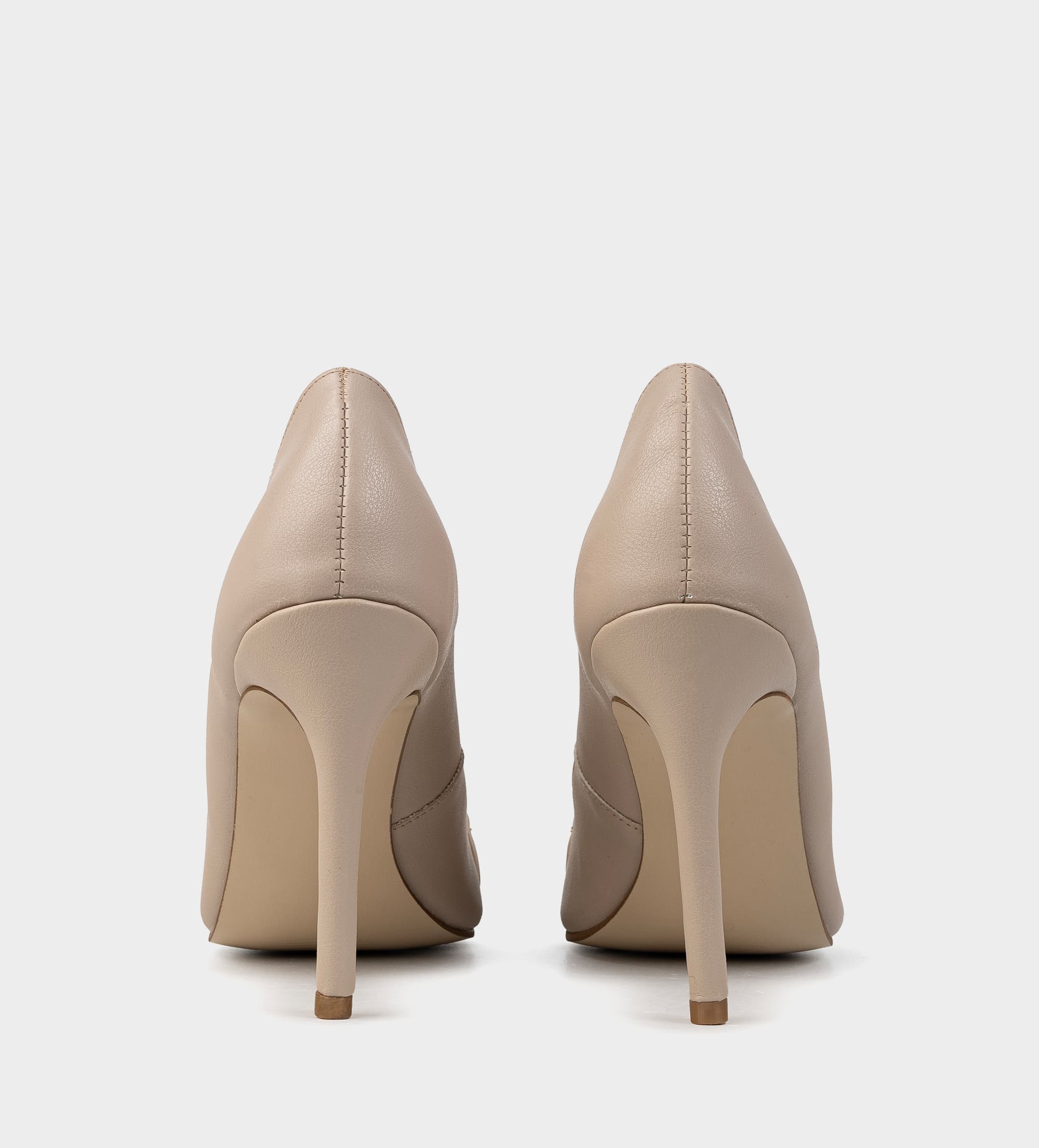 ZAPATILLA TACÓN ALTO CADENA NUDE