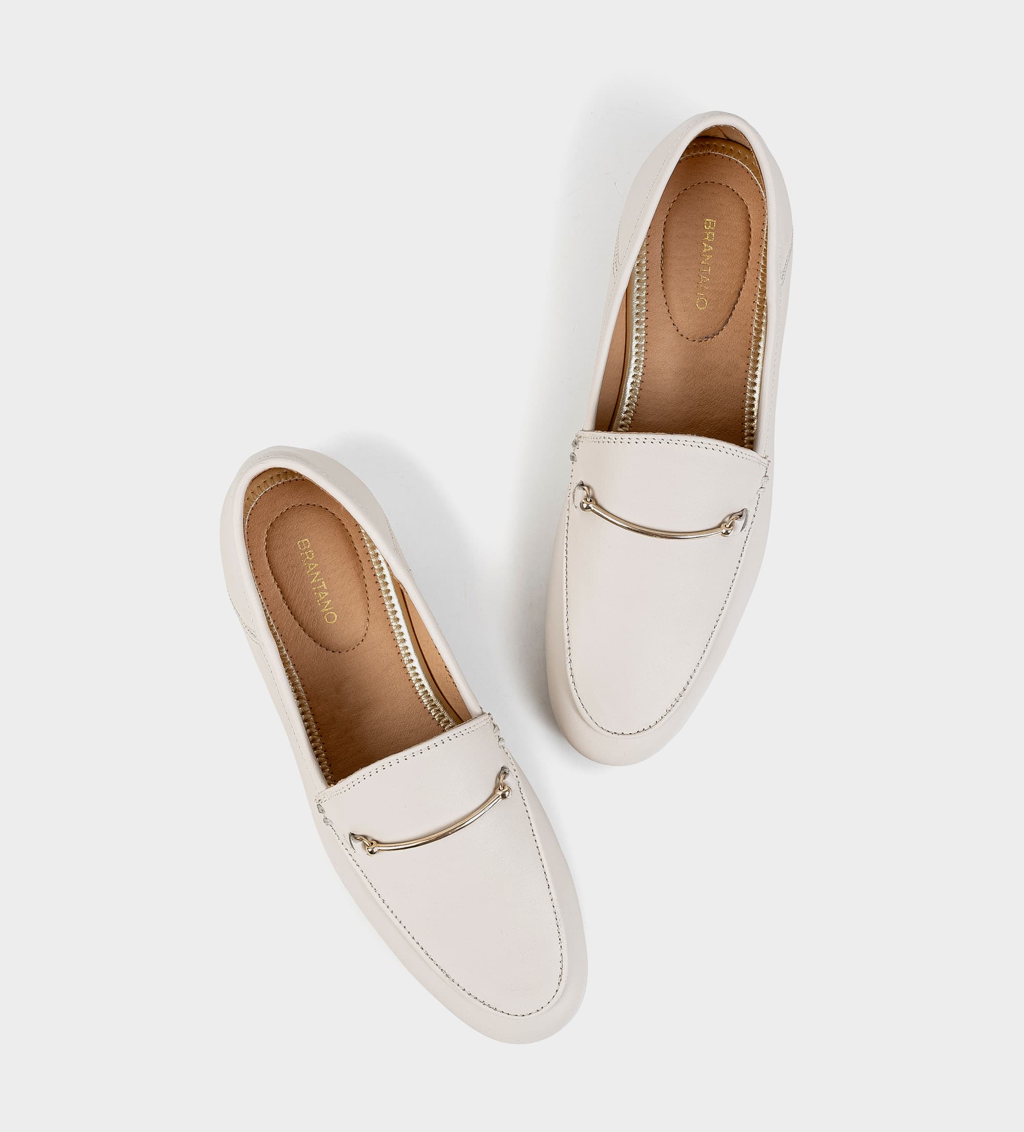 MOCASÍN HERRAJE PIEL BLANCO