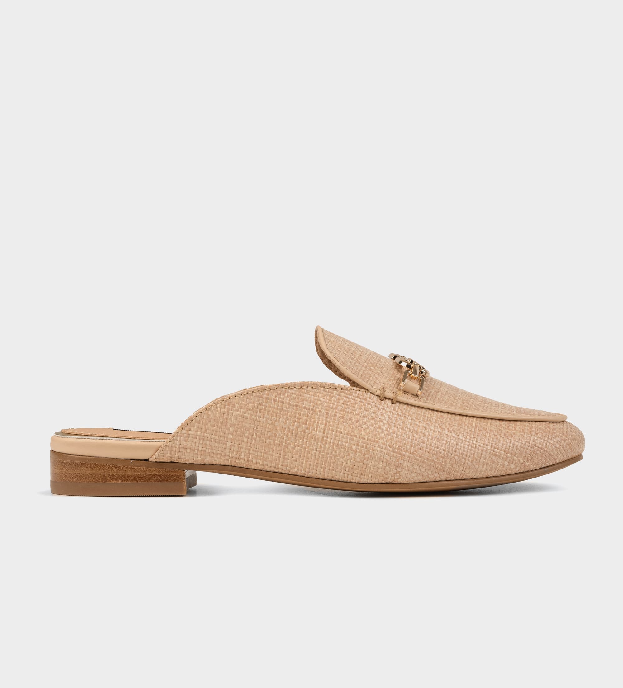 ZAPATO MULE TEJIDO BEIGE