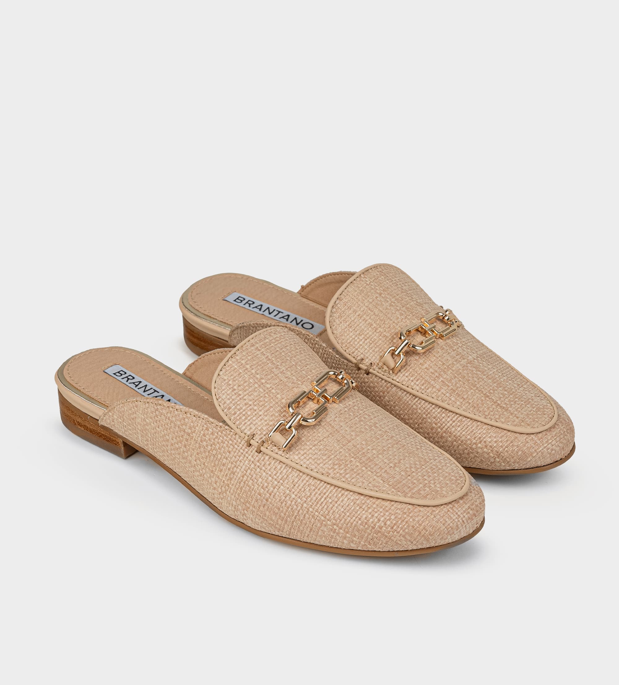ZAPATO MULE TEJIDO BEIGE