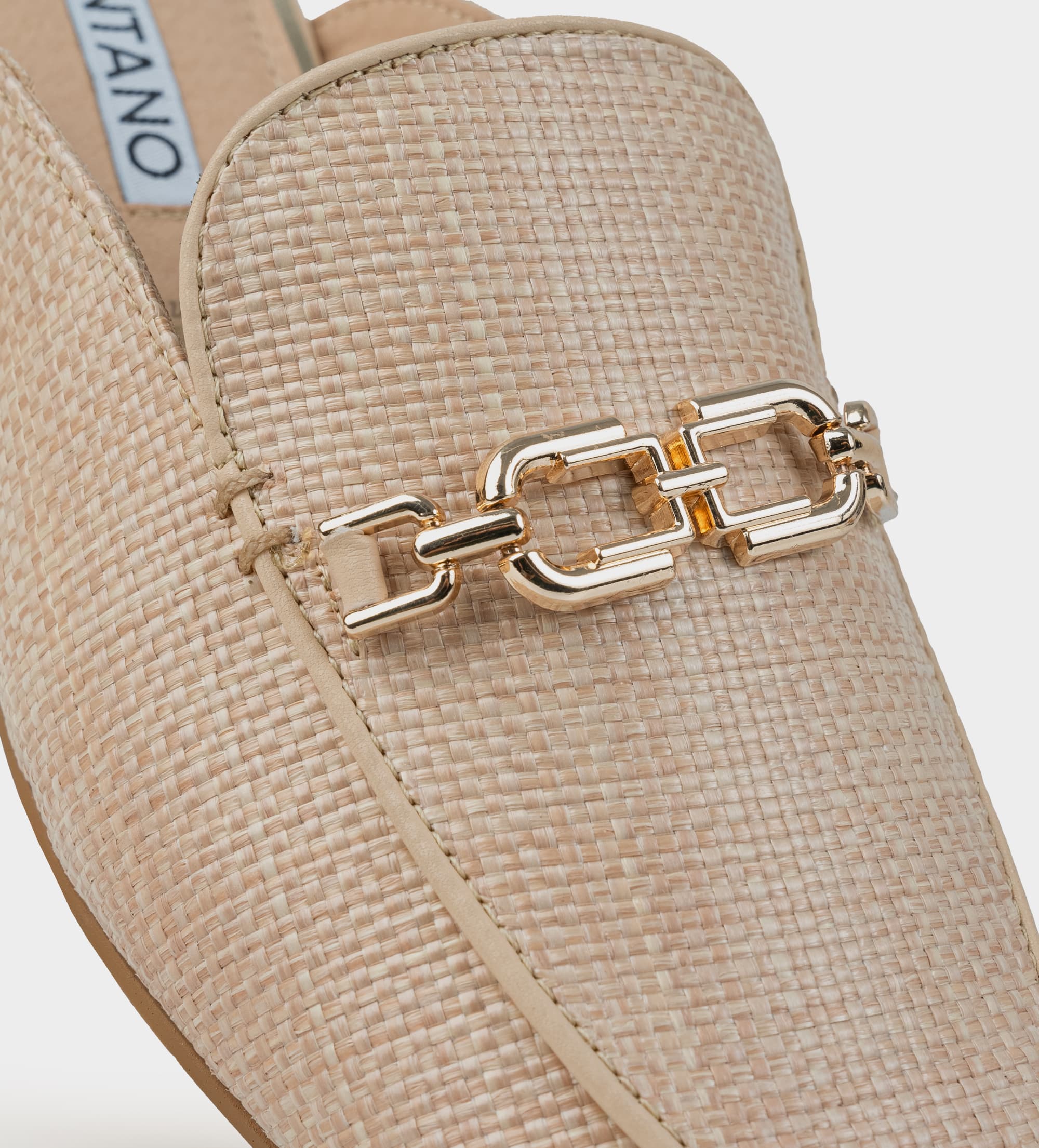 ZAPATO MULE TEJIDO BEIGE