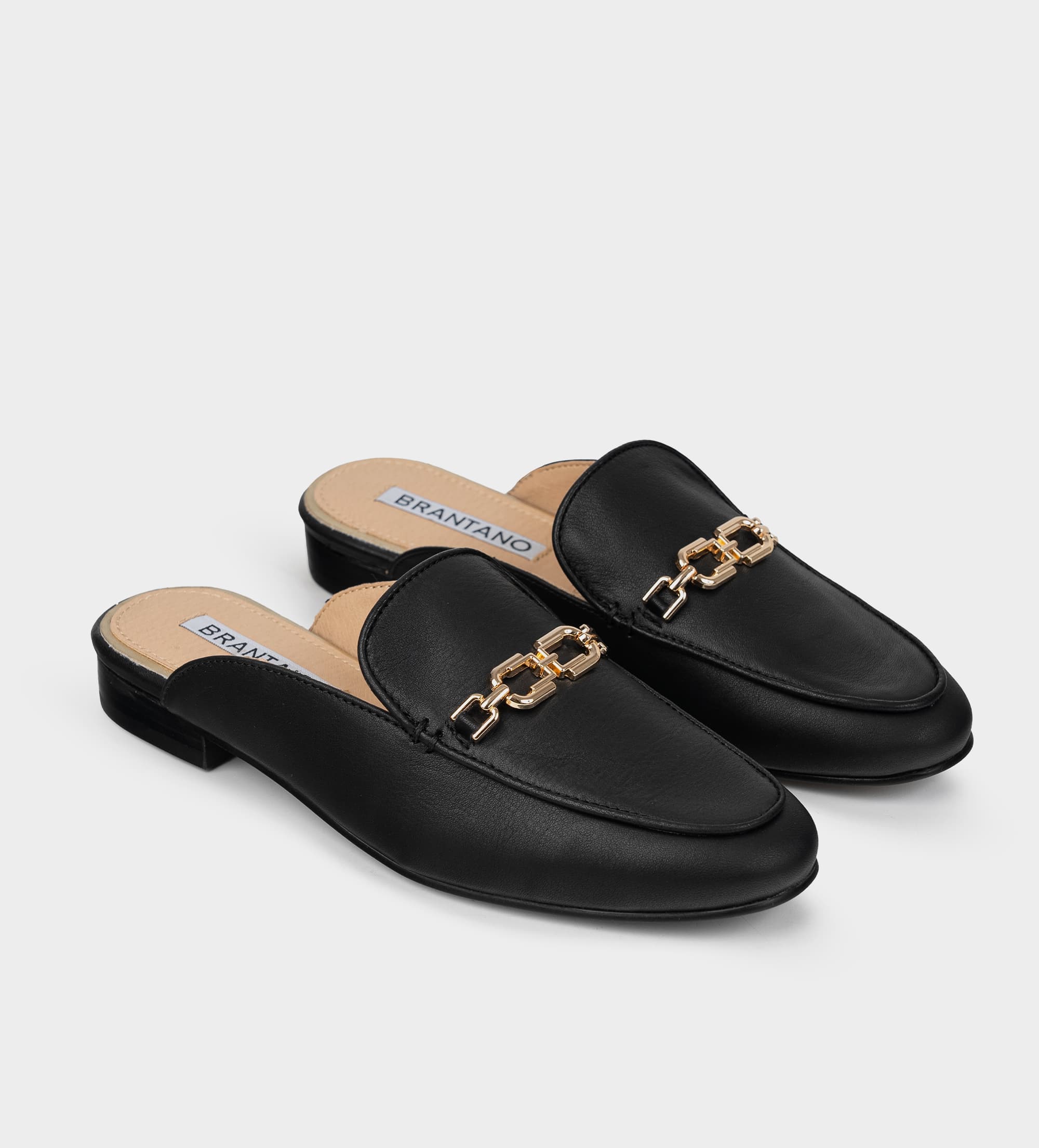ZAPATO MULE PIEL NEGRO