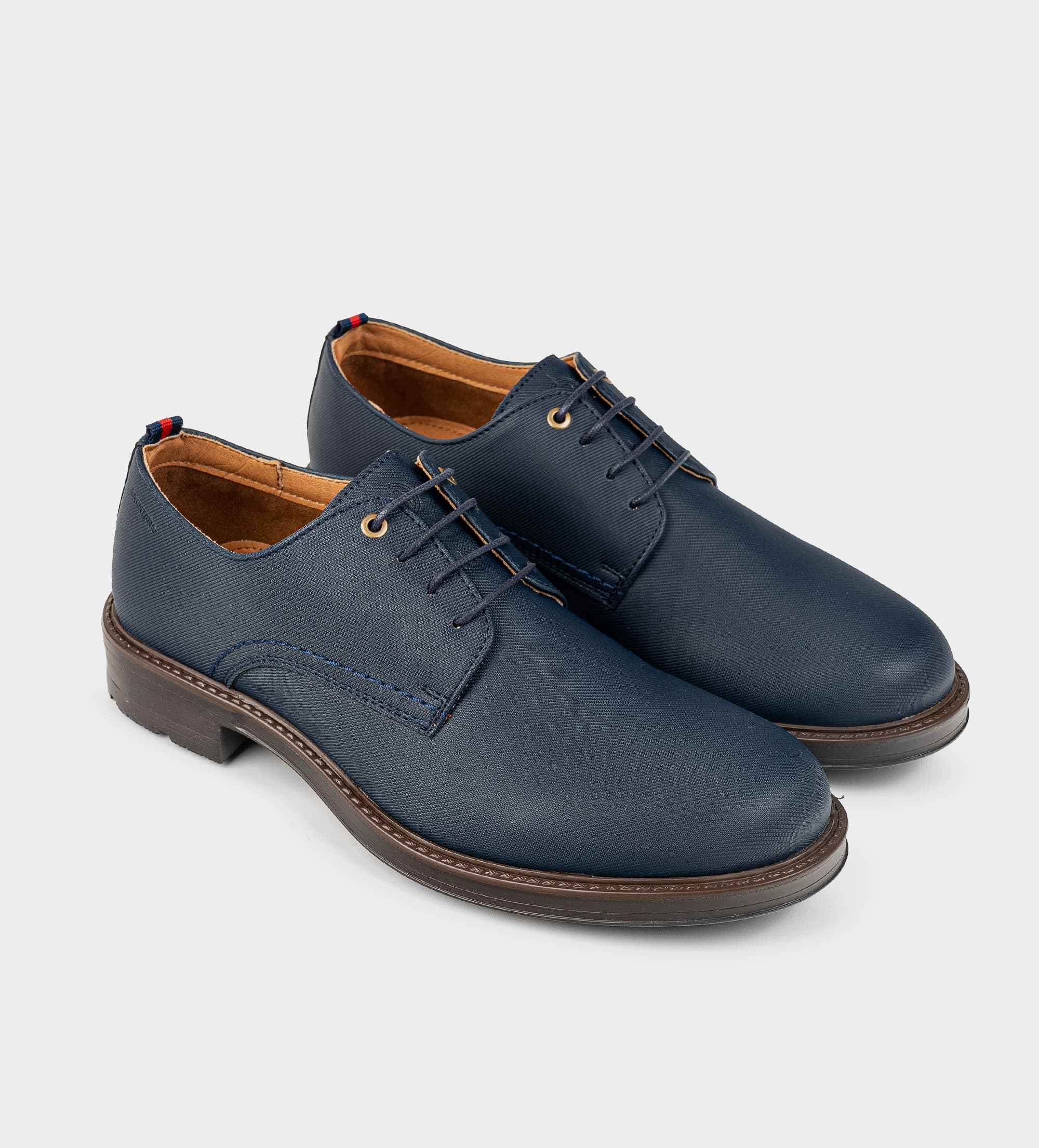 ZAPATO CASUAL DERBY AZUL