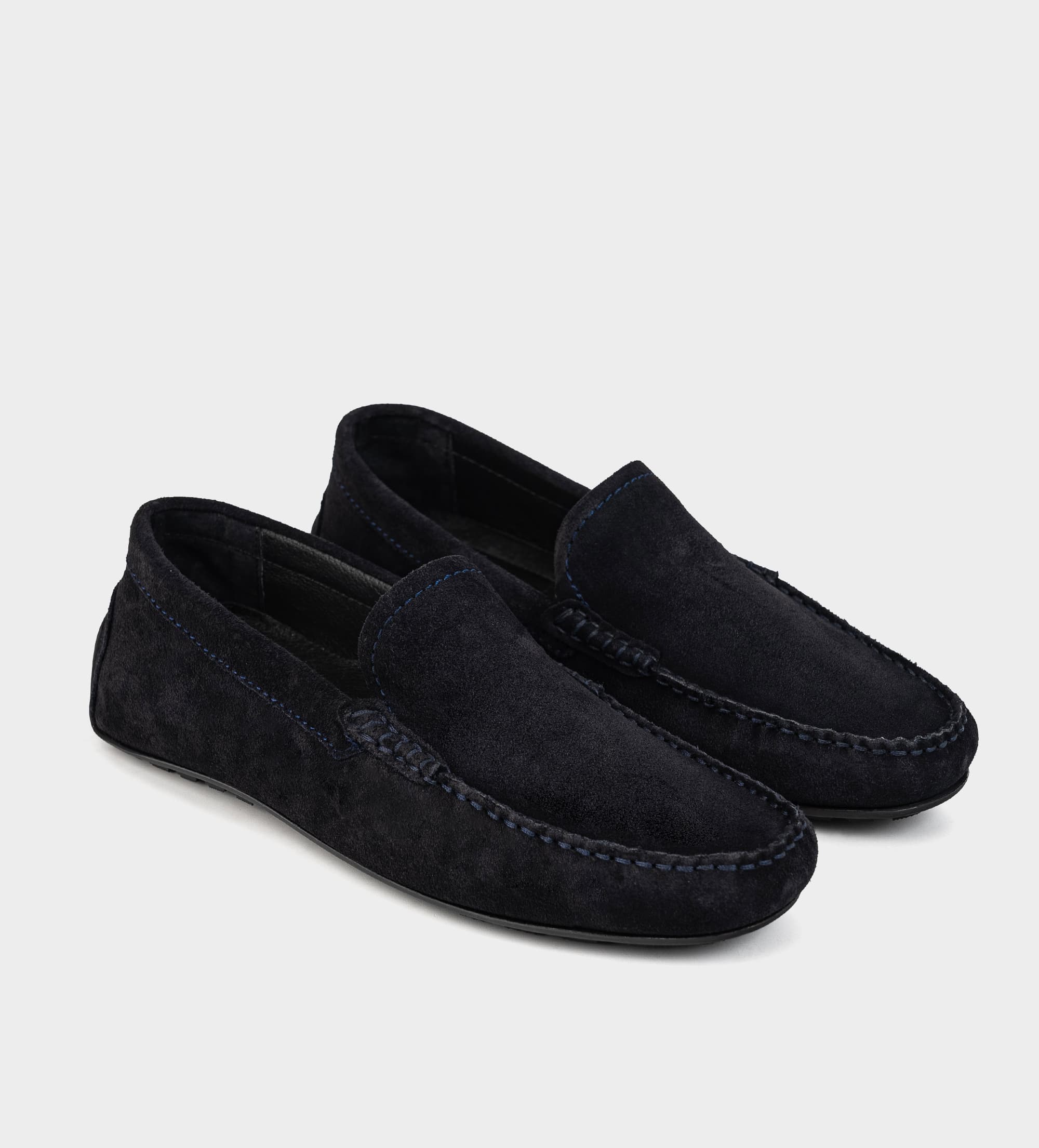 MOCASÍN CASUAL NUBUCK MARINO