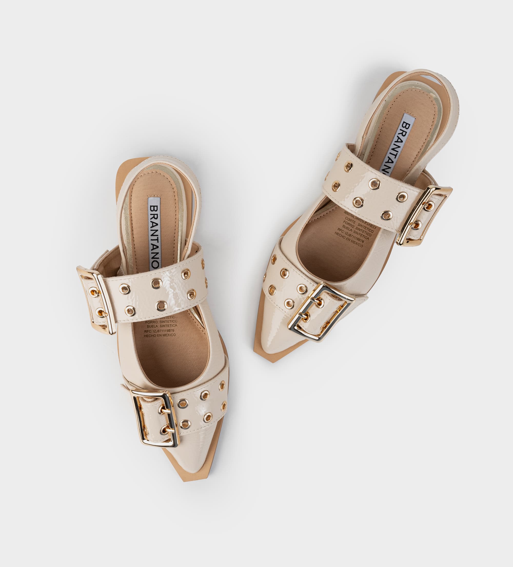 BALERINA HEBILLA CHAROL BEIGE