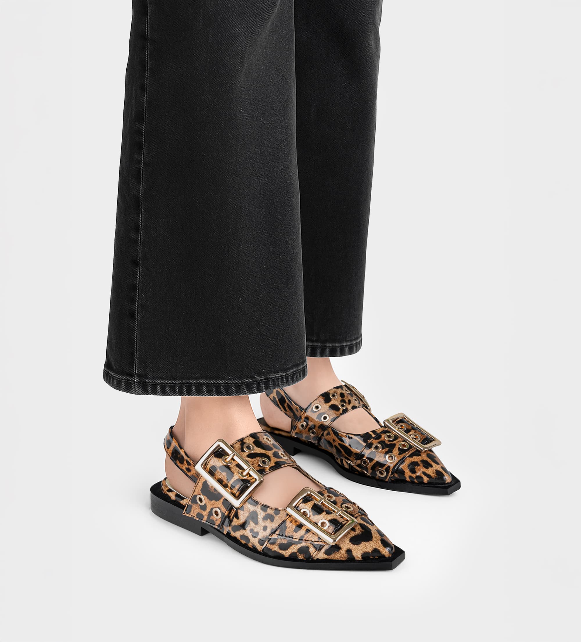 BALERINA HEBILLA CHAROL ANIMAL PRINT