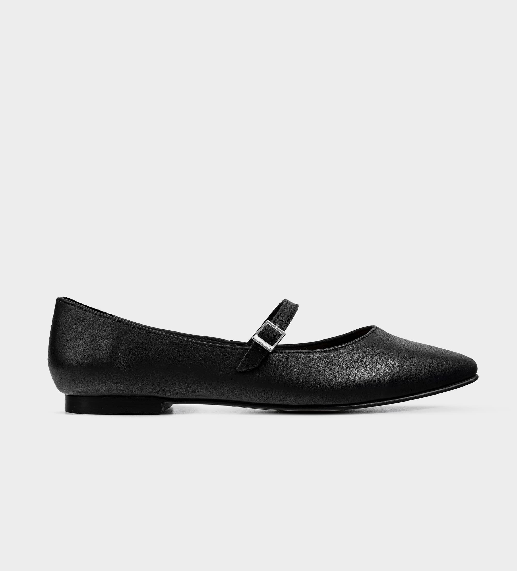 BALERINA MARY JANE PIEL NEGRO