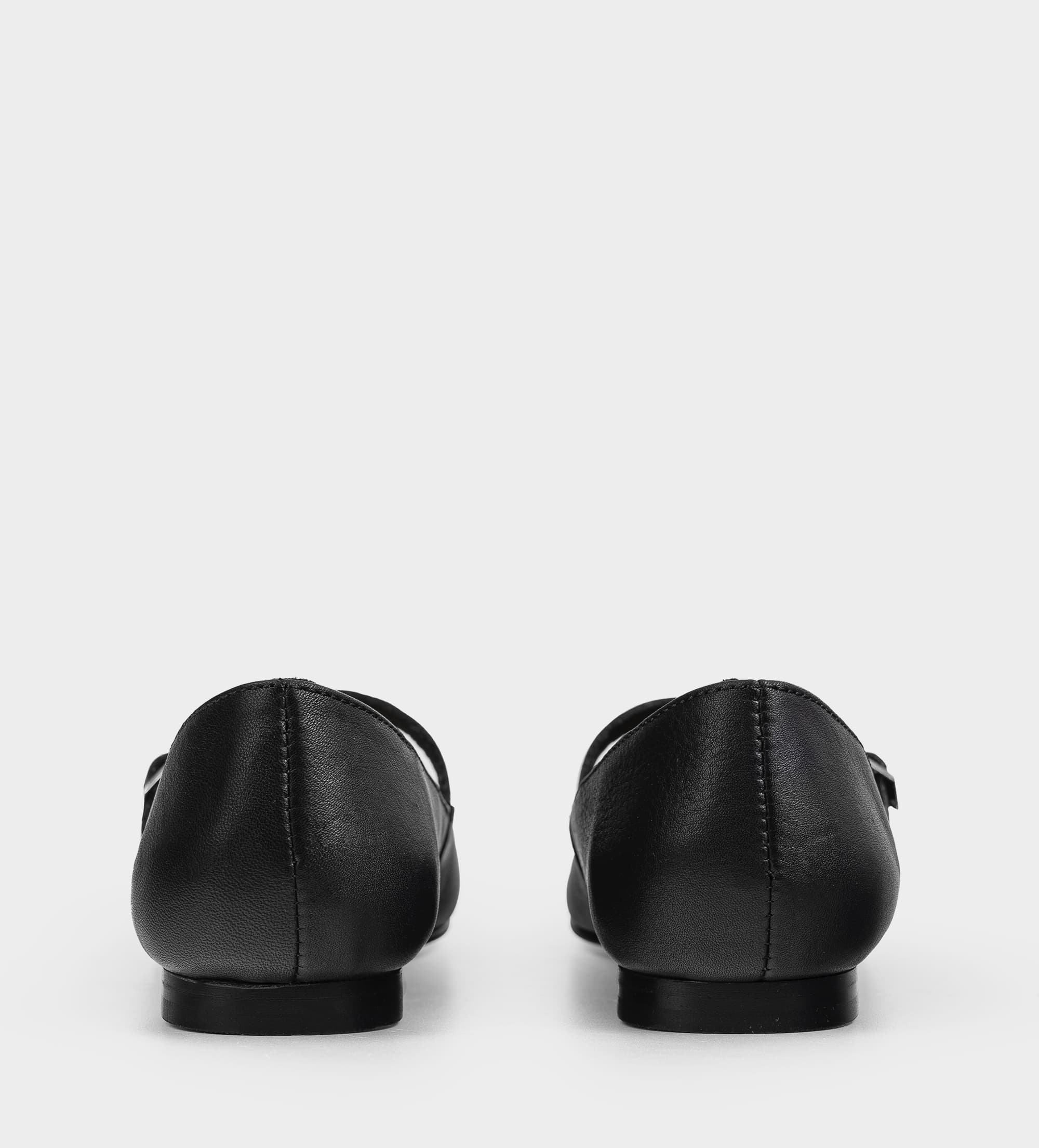 BALERINA MARY JANE PIEL NEGRO