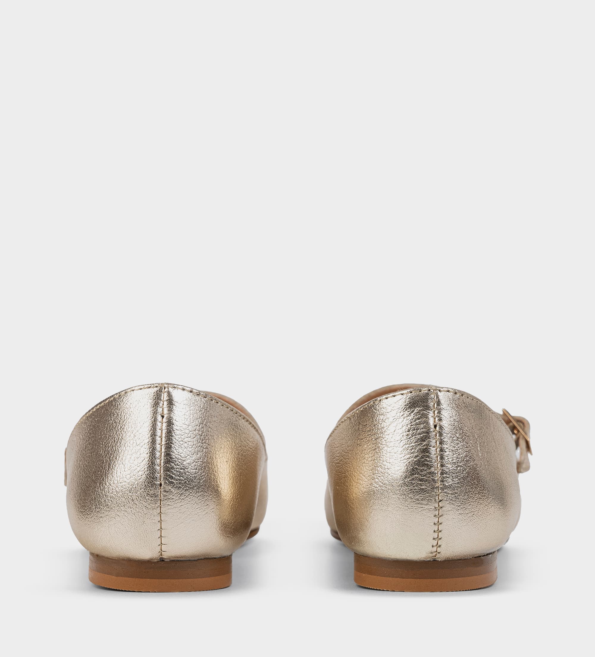BALERINA MARY JANE PIEL ORO