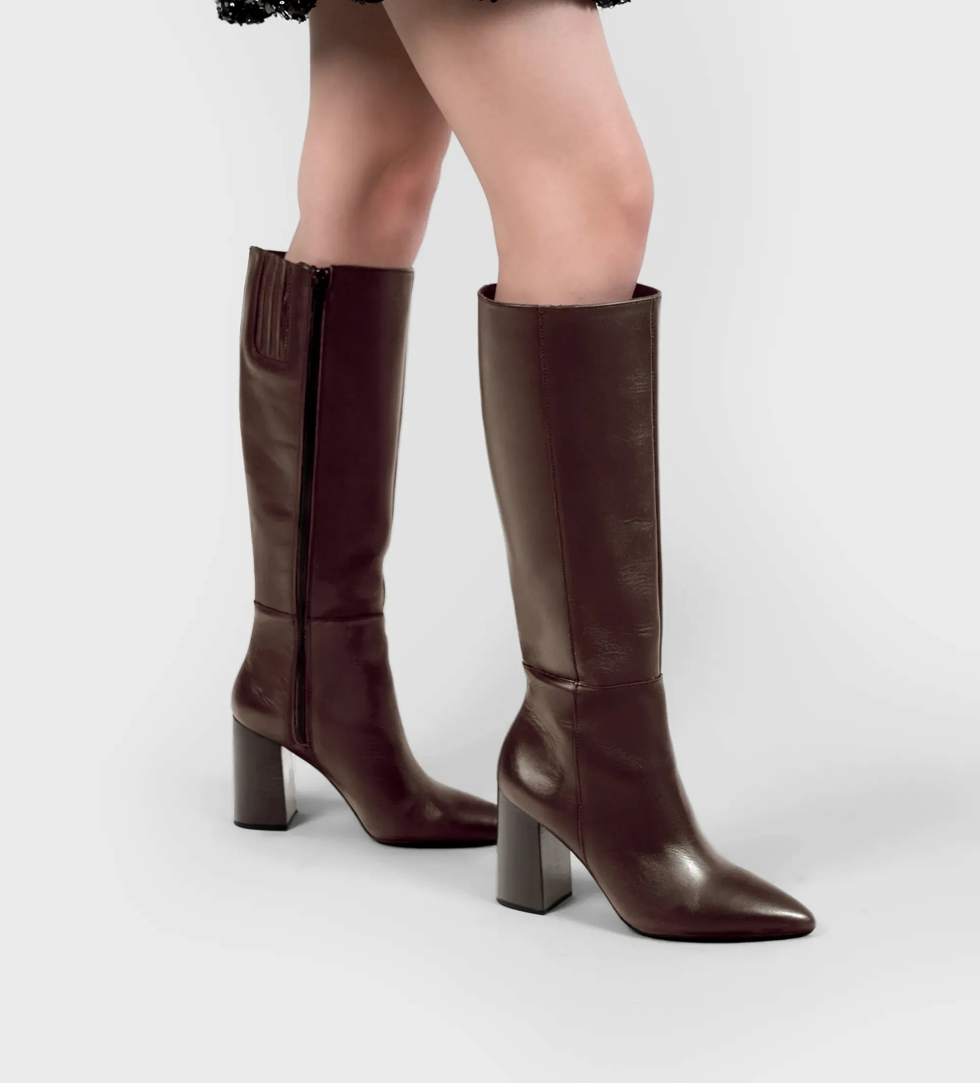 BOTA ALTA PIEL CAFÉ