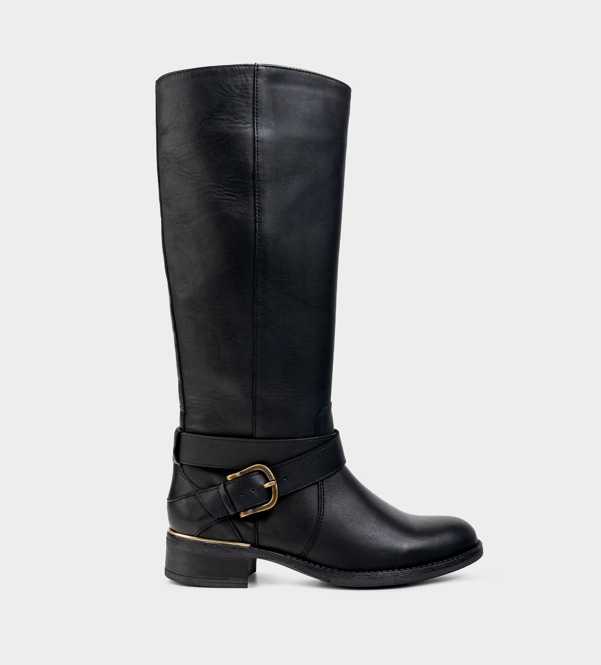 BOTA ALTA ECUESTRE PIEL NEGRO