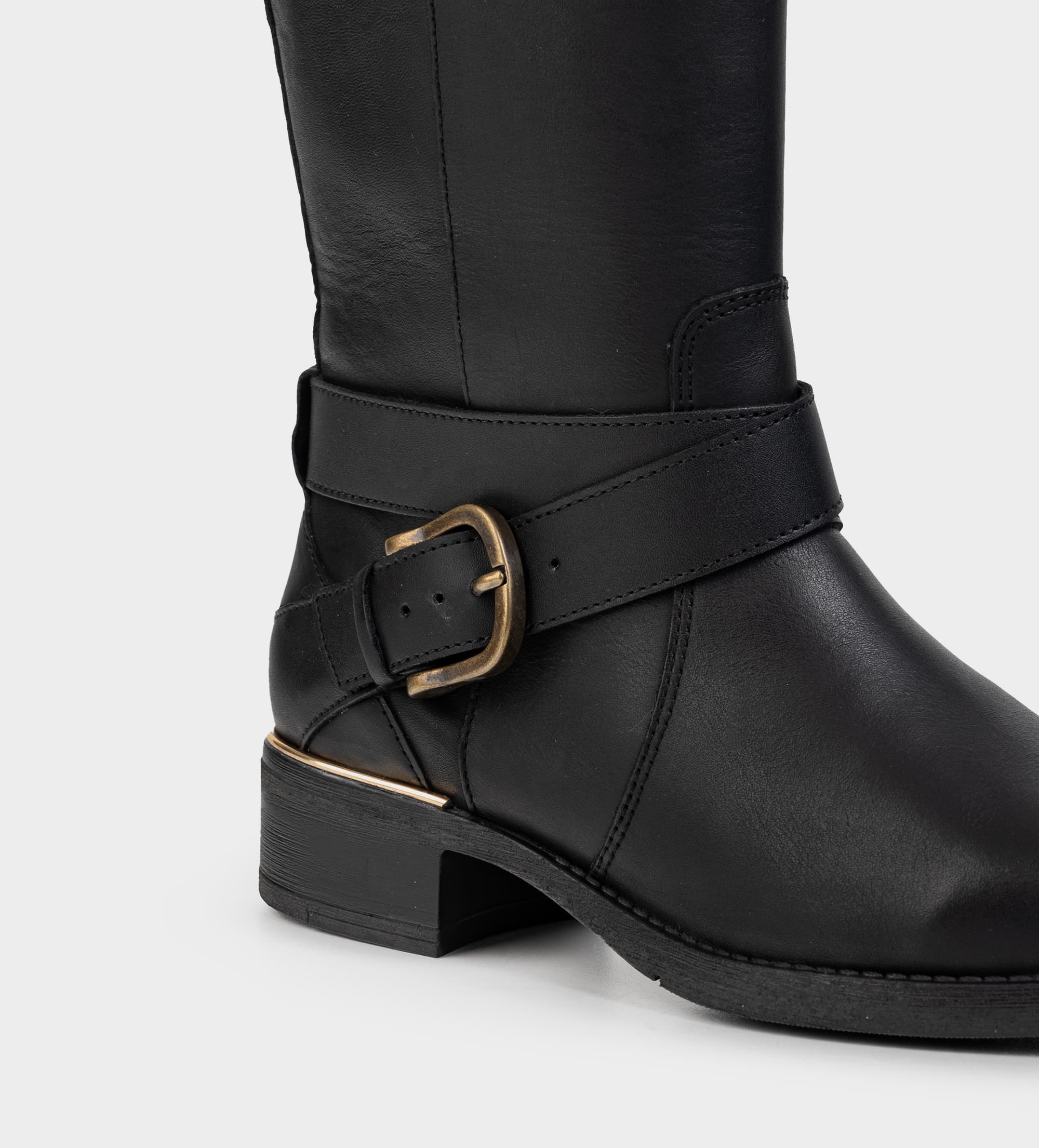 BOTA ALTA ECUESTRE PIEL NEGRO