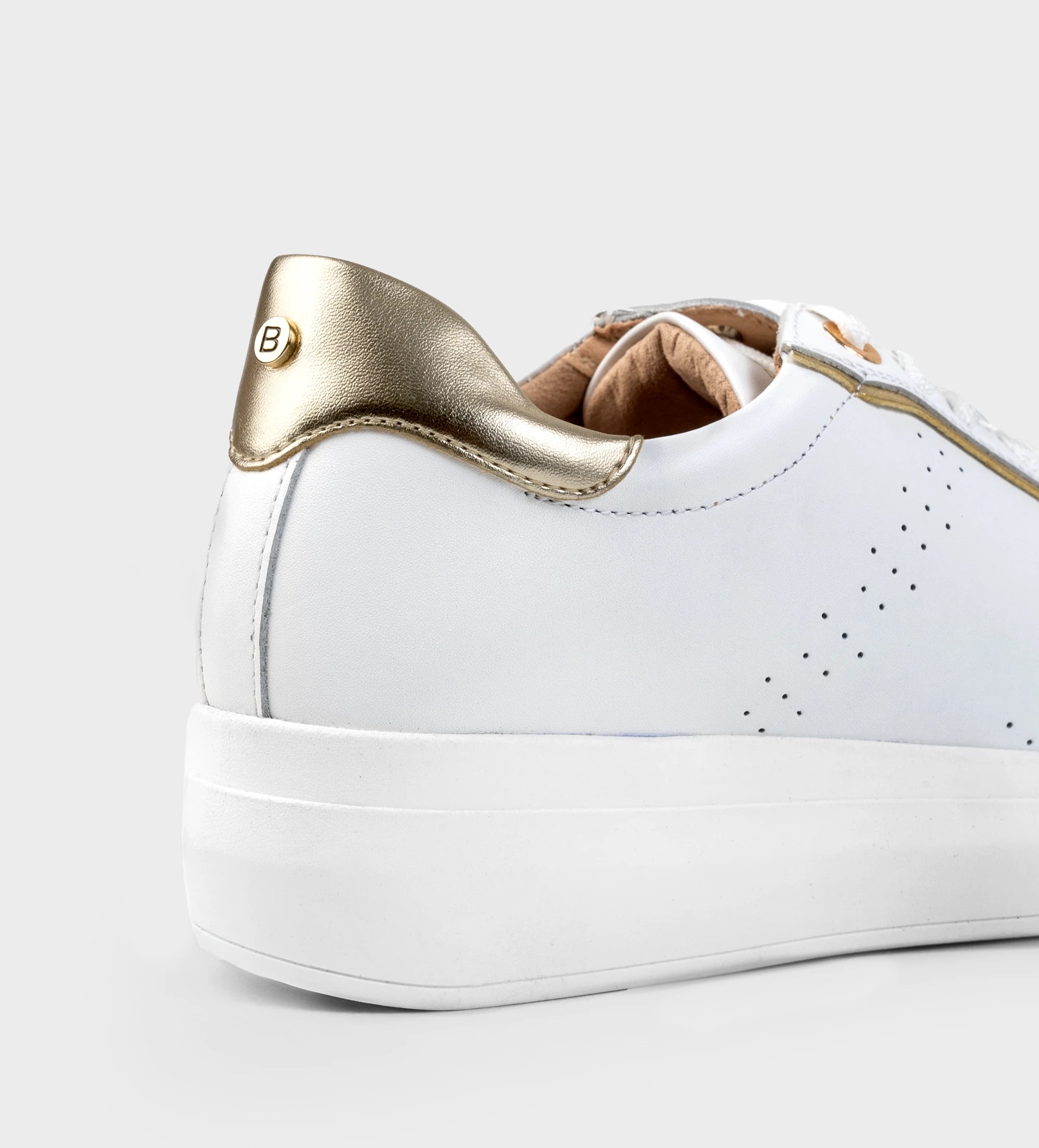 SNEAKER PLATAFORMA PIEL BLANCO