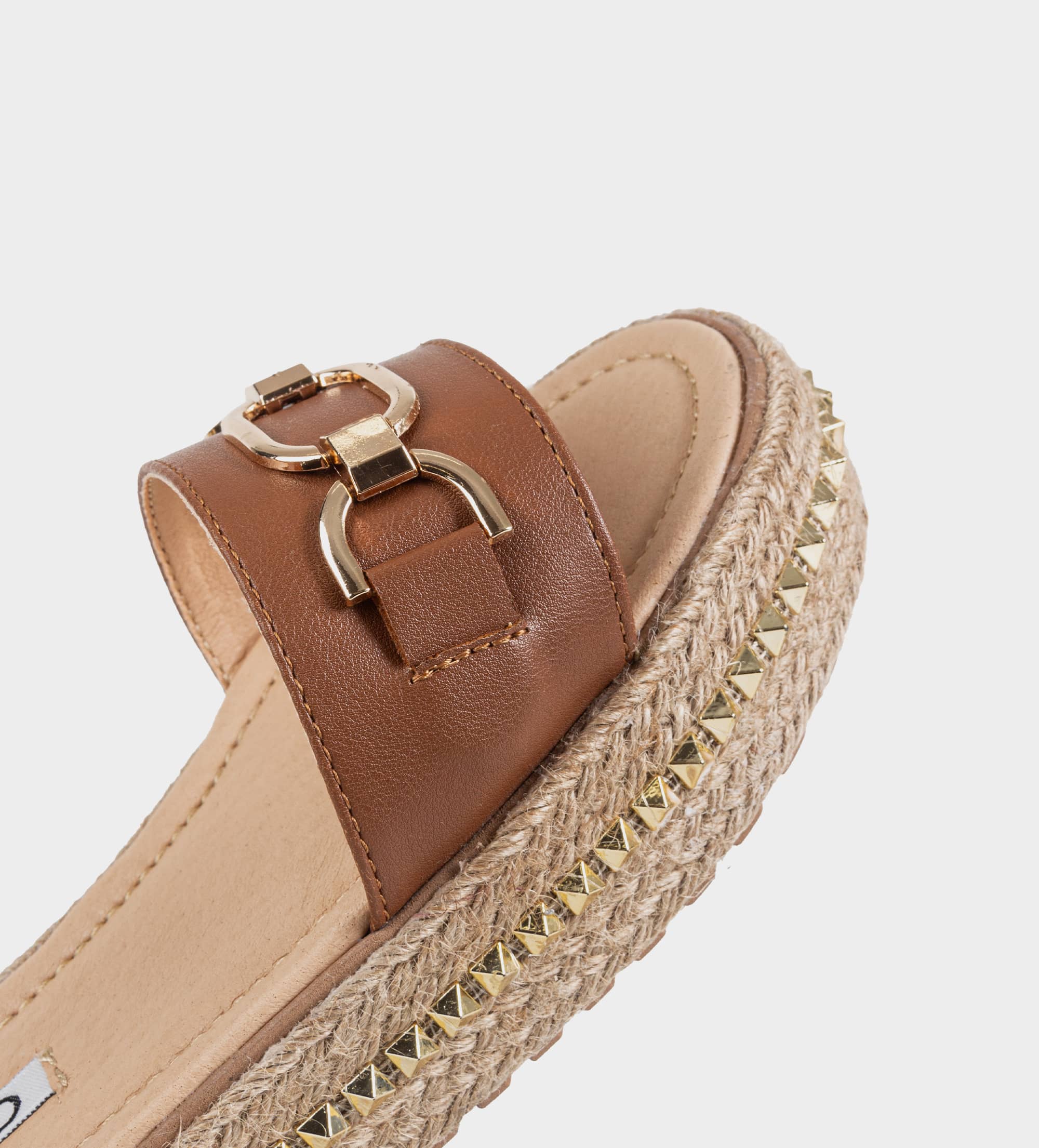 SANDALIA FLAT YUTE CAMEL