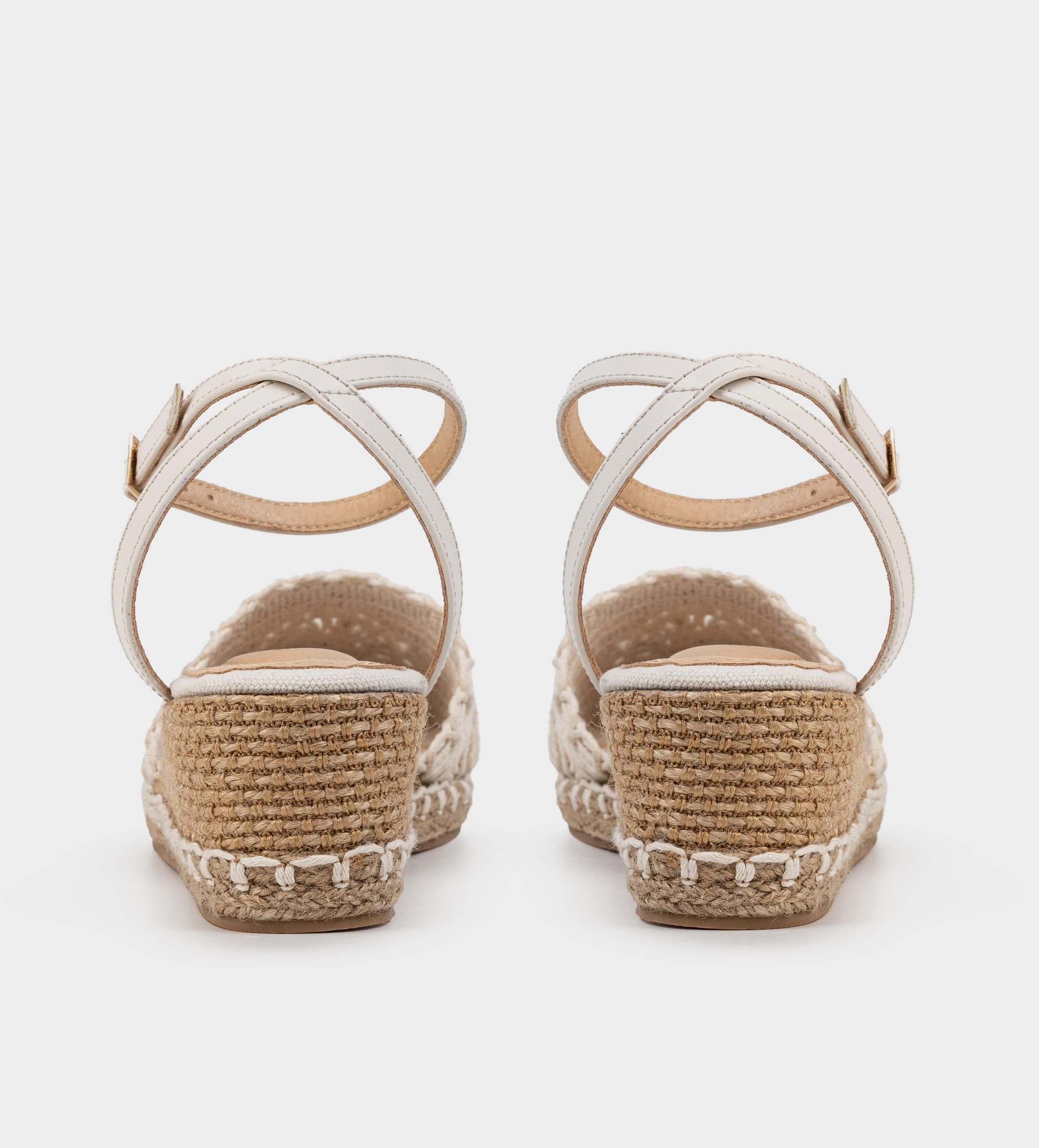 SANDALIA ALPARGATA TEXTIL BEIGE