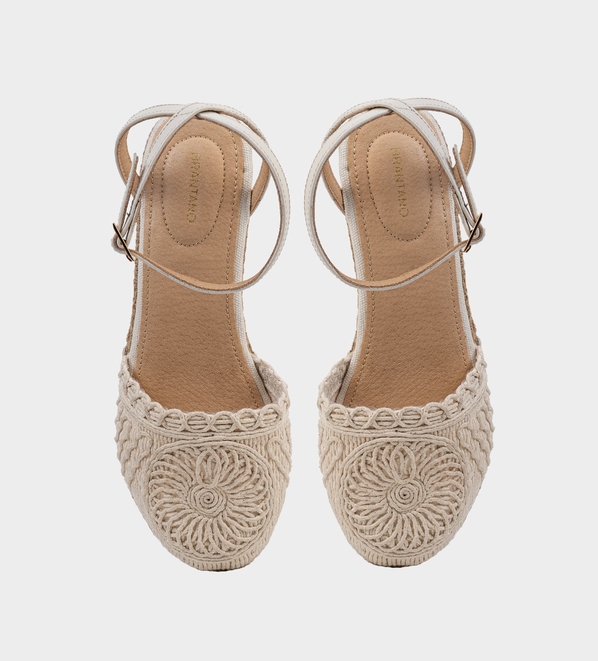 SANDALIA ALPARGATA TEXTIL BEIGE