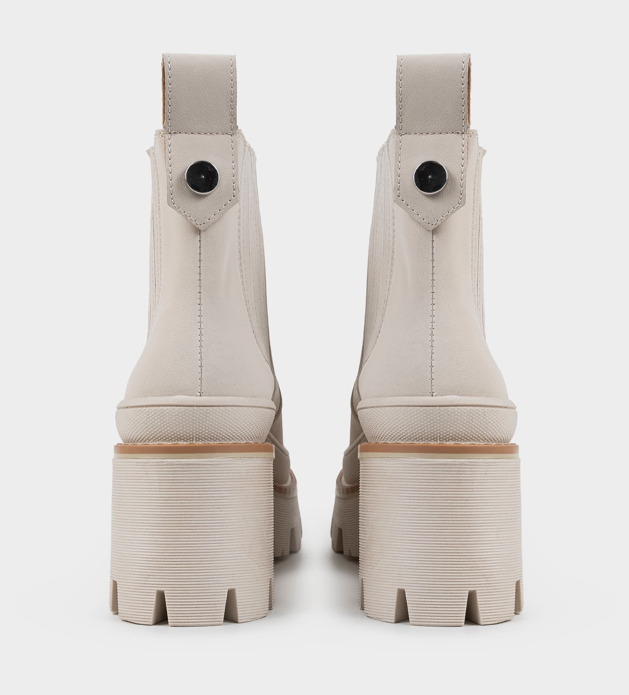 BOTÍN CHELSEA PLATAFORMA BEIGE