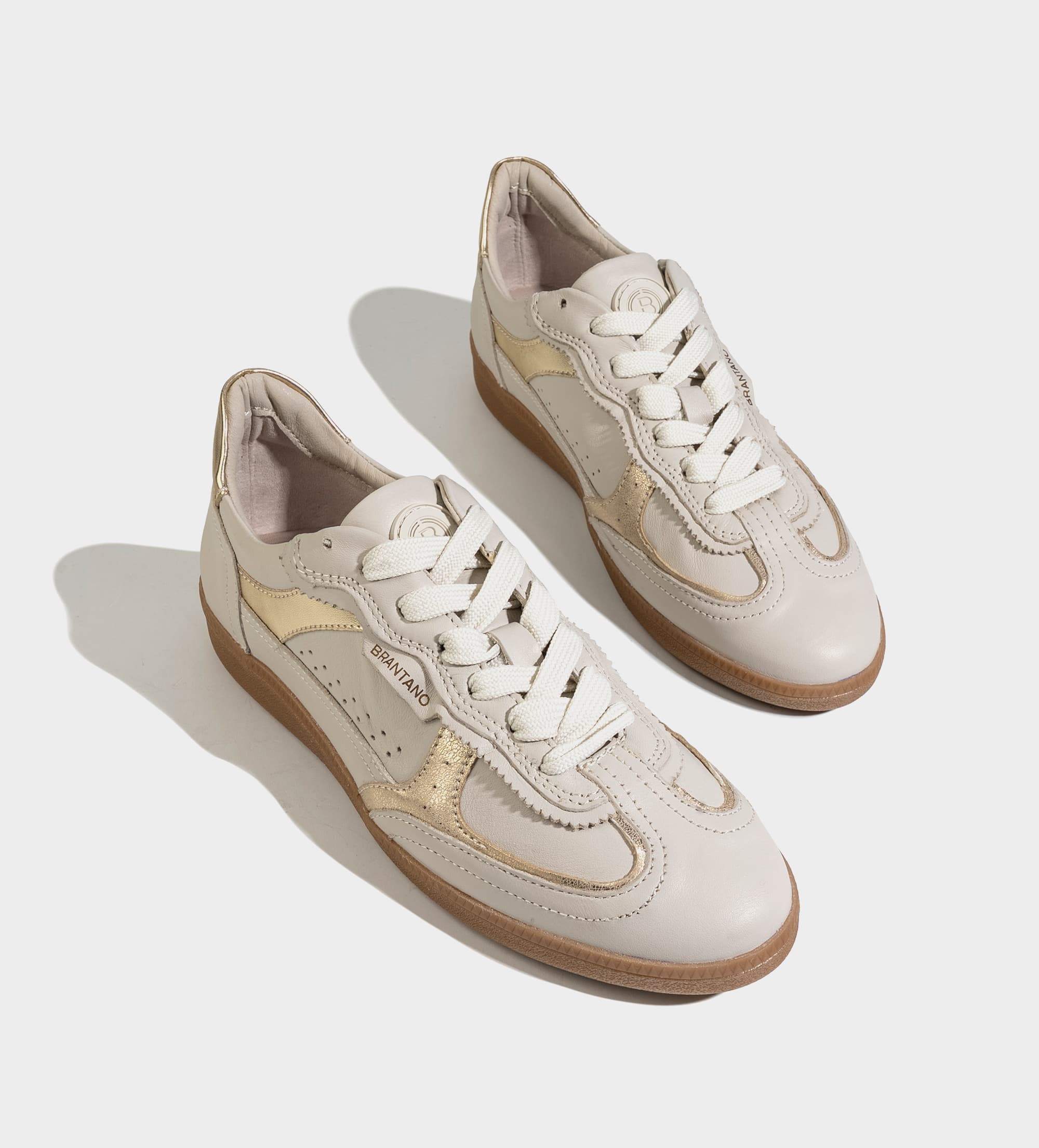 SNEAKER RETRO CASUAL PIEL BLANCO