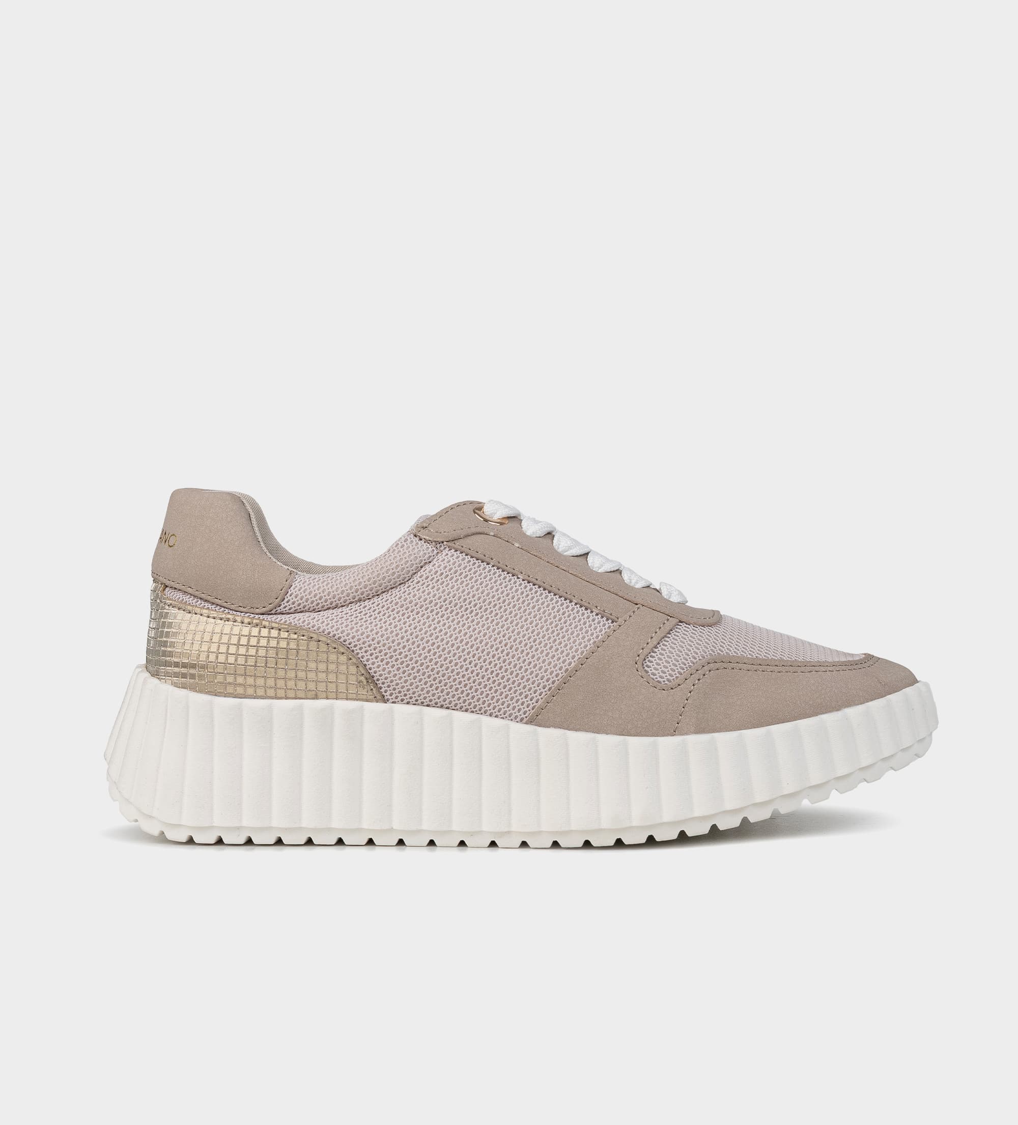 SNEAKERS PLATAFORMA TEXTIL BEIGE