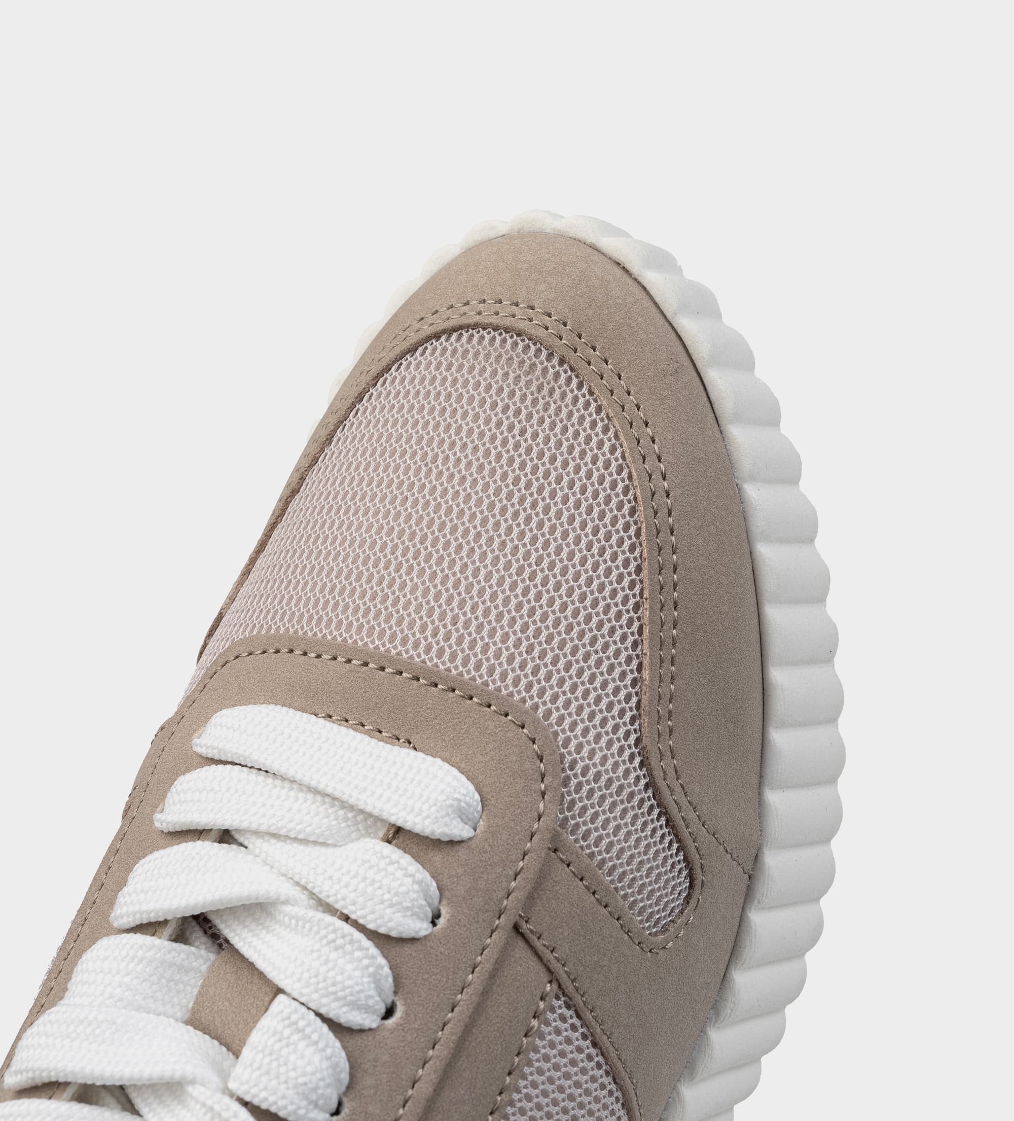 SNEAKERS PLATAFORMA TEXTIL BEIGE