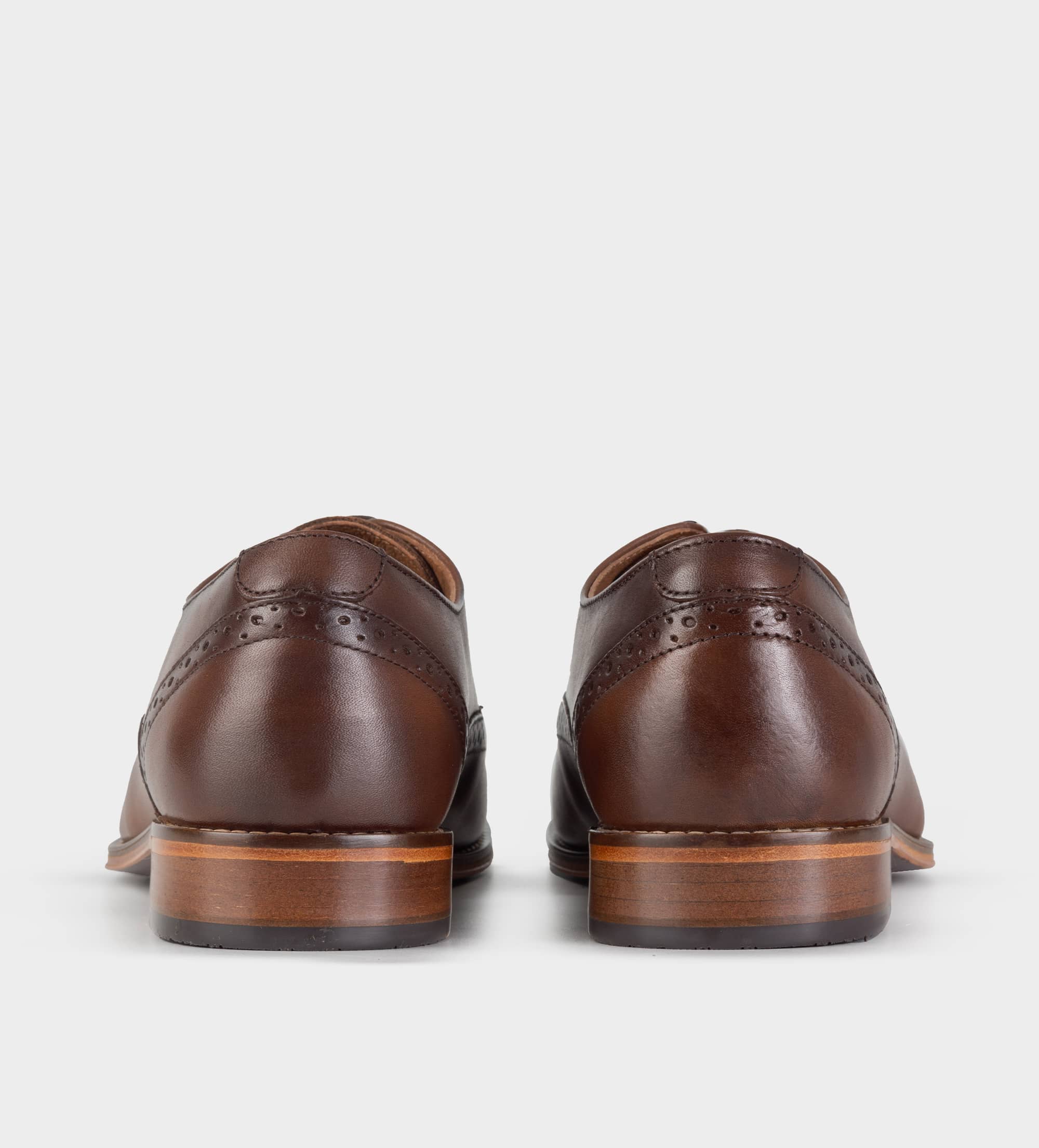 ZAPATO DE VESTIR WINGTIP PIEL CAFÉ