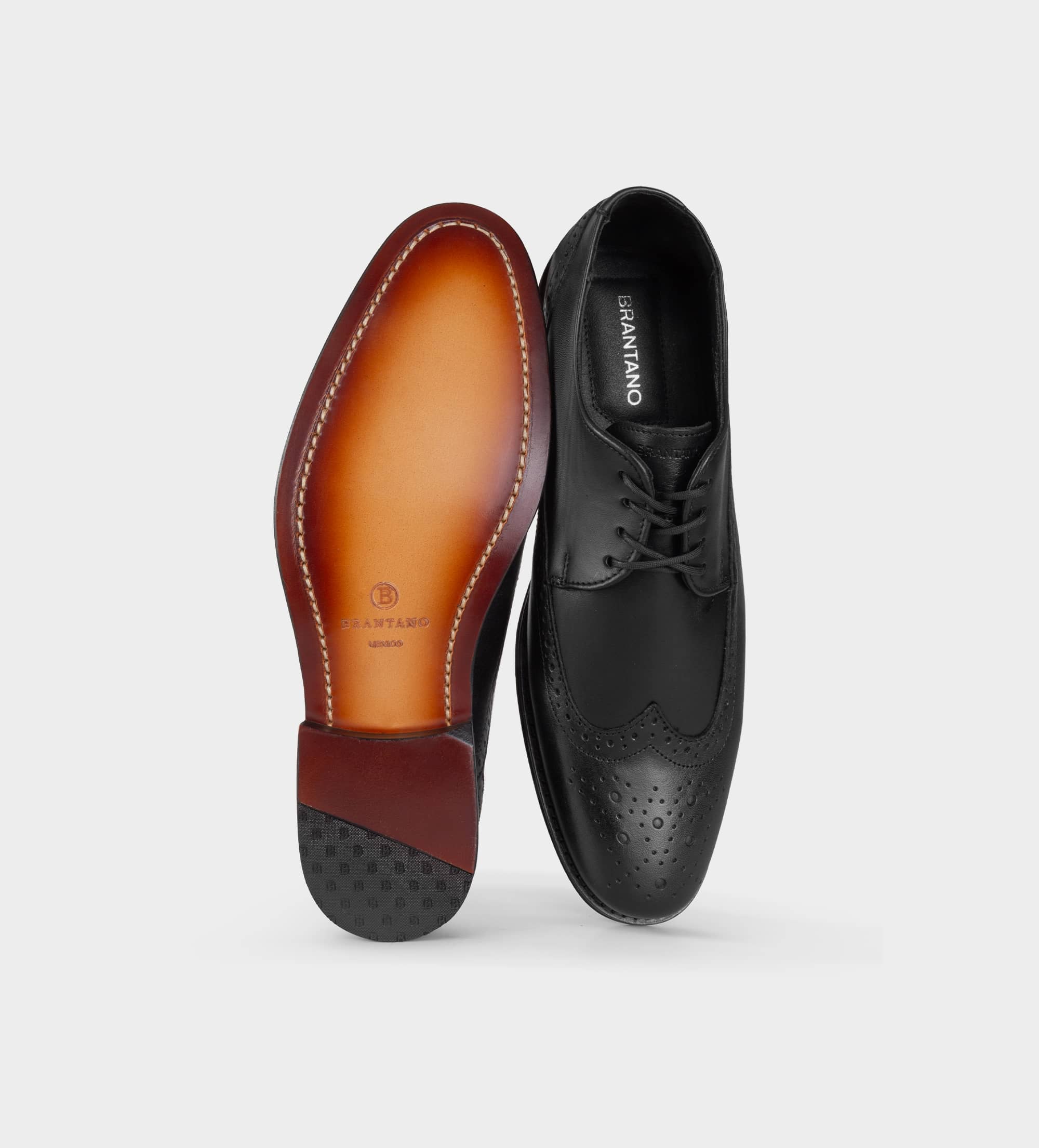 ZAPATO DE VESTIR WINGTIP PIEL NEGRO