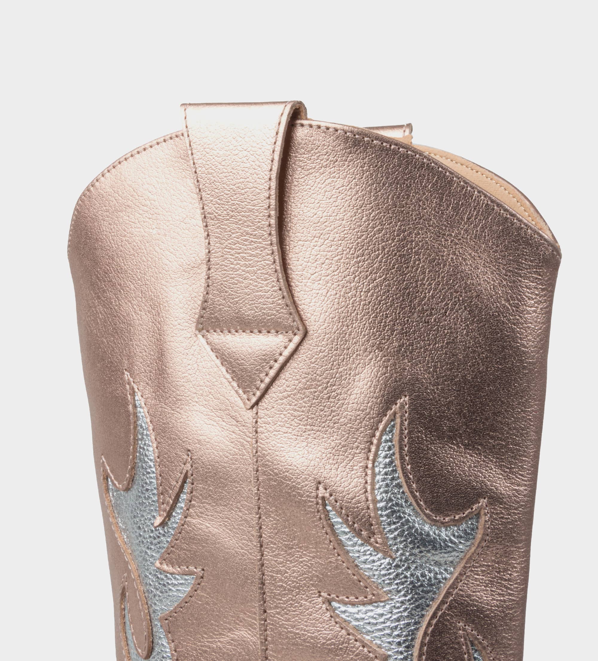 BOTA WESTERN PIEL ORO ROSADO