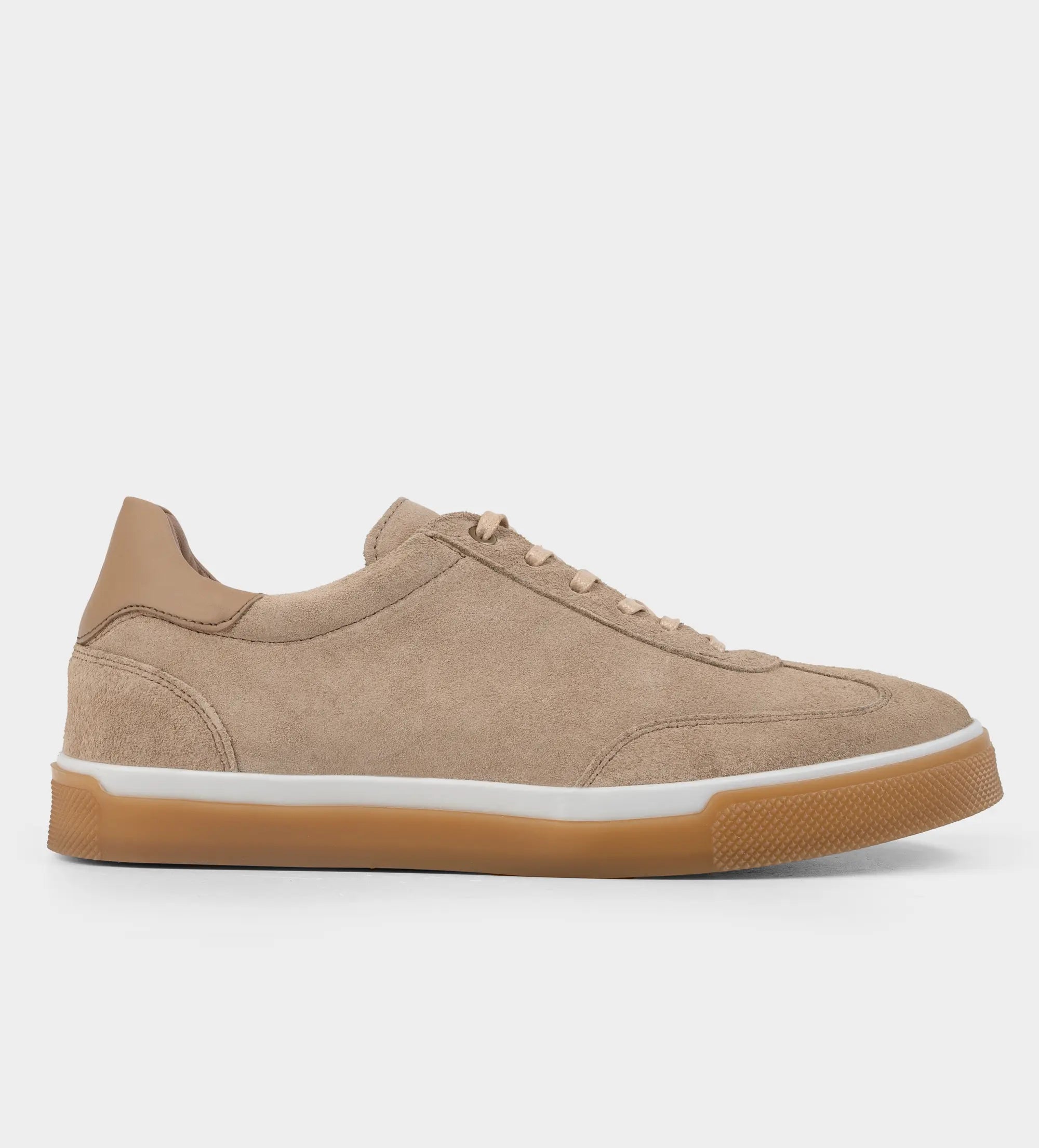 SNEAKER CASUAL PIEL GAMUZA BEIGE