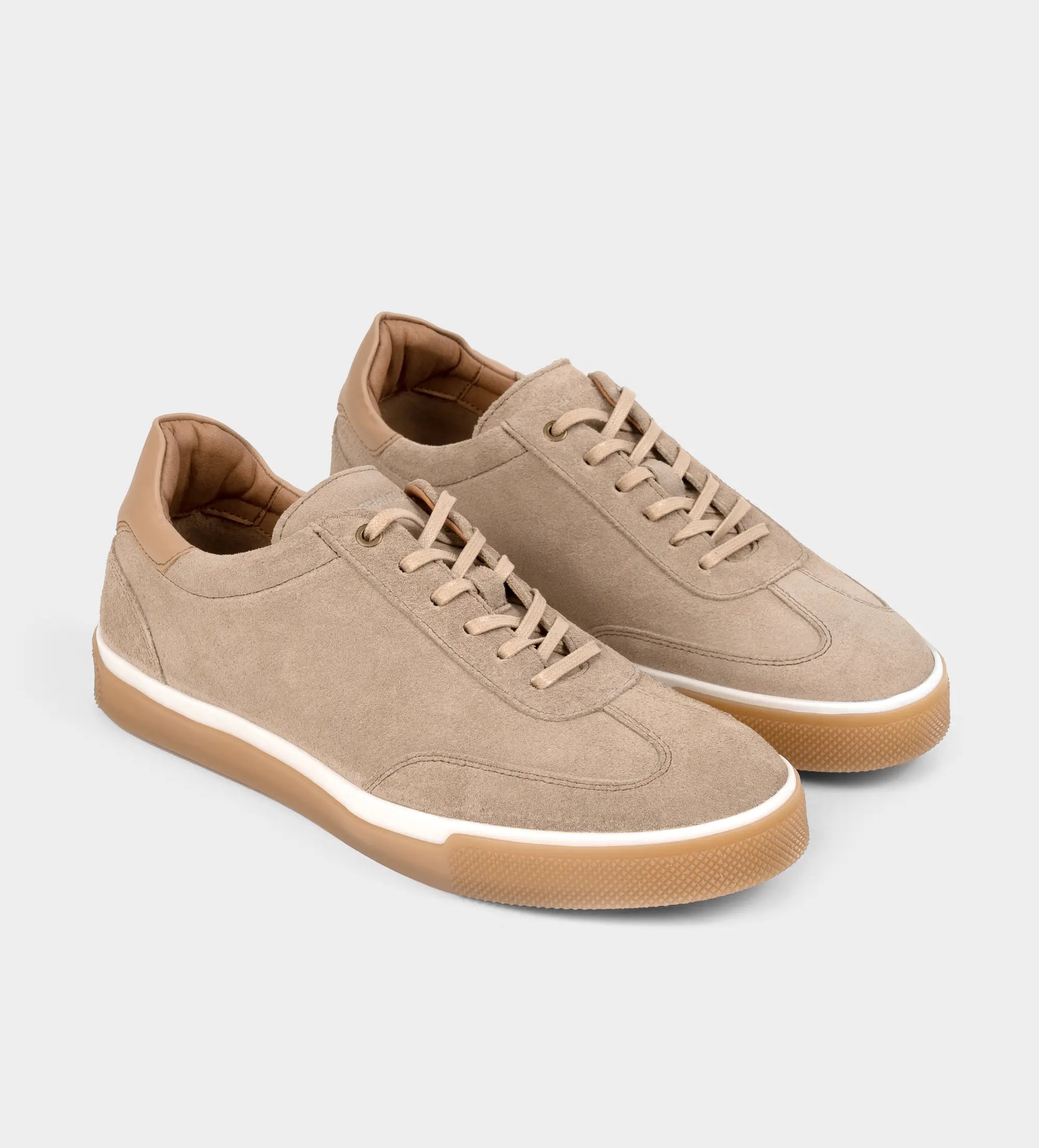 SNEAKER CASUAL PIEL GAMUZA BEIGE