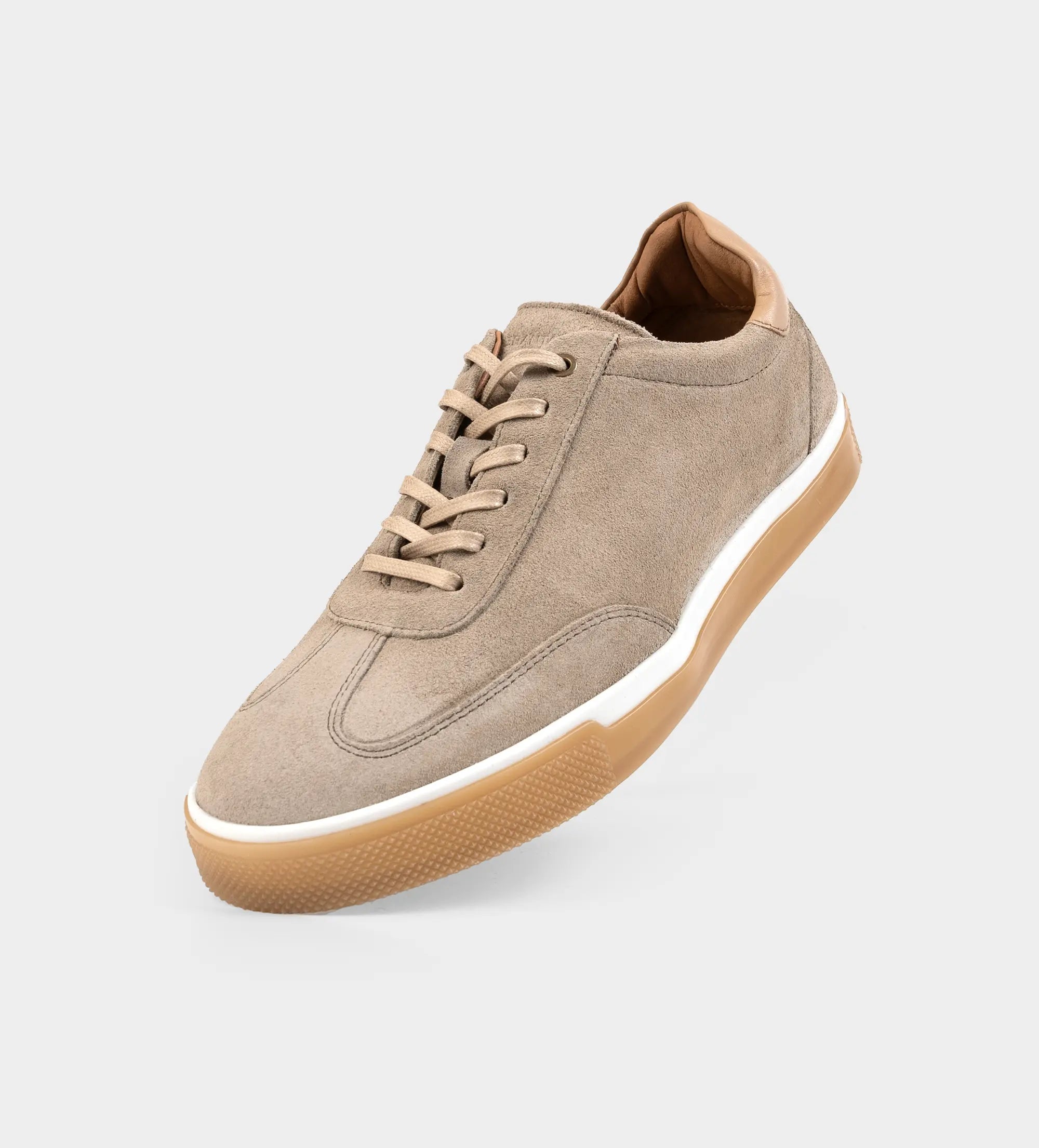 SNEAKER CASUAL PIEL GAMUZA BEIGE