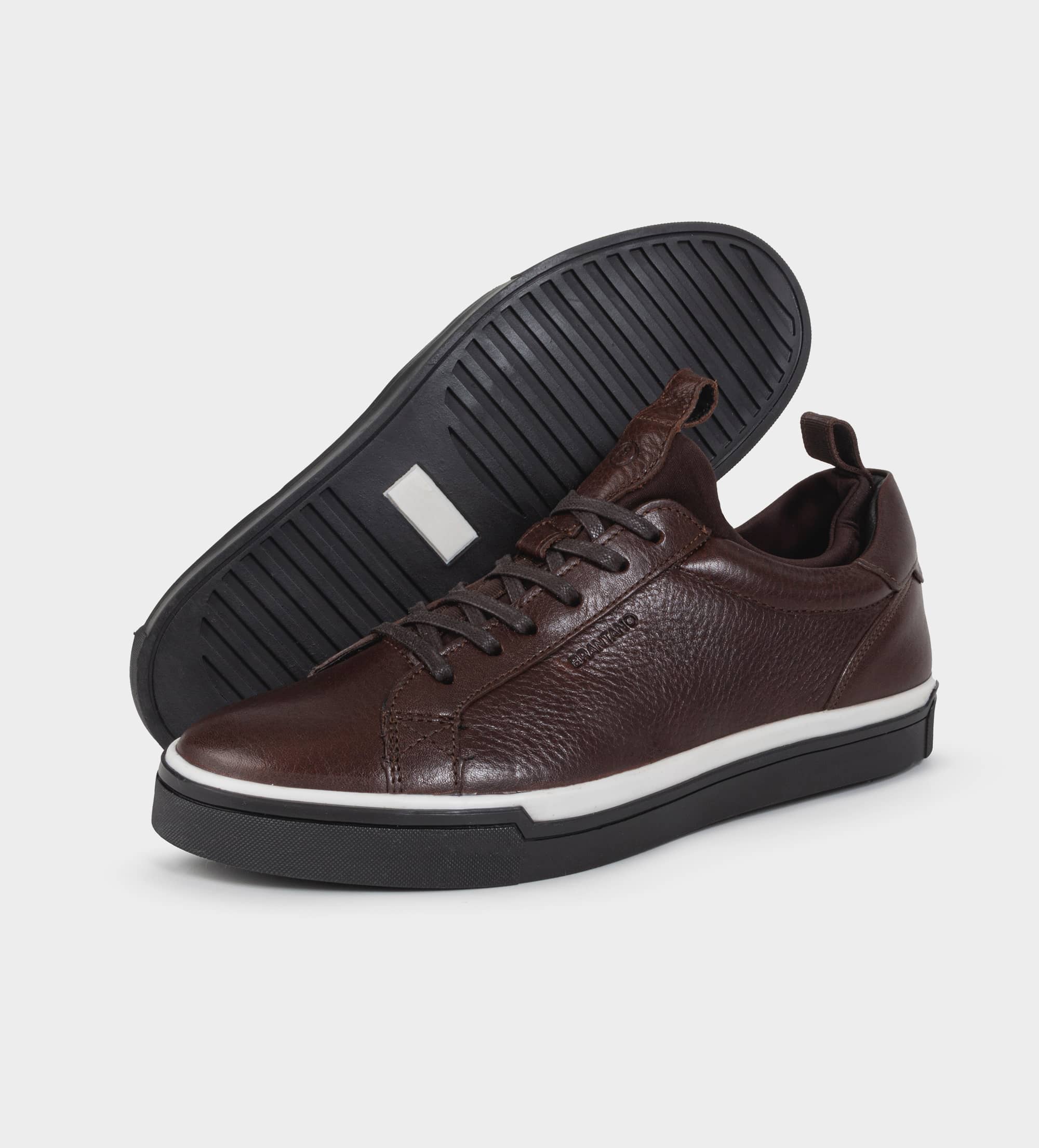 SNEAKER CALCETÍN HERMÉTICO PIEL CAFÉ