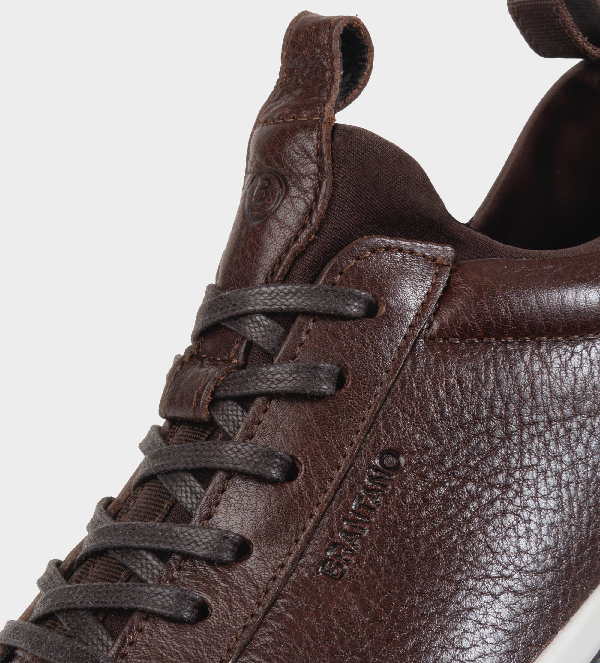 SNEAKER CALCETÍN HERMÉTICO PIEL CAFÉ