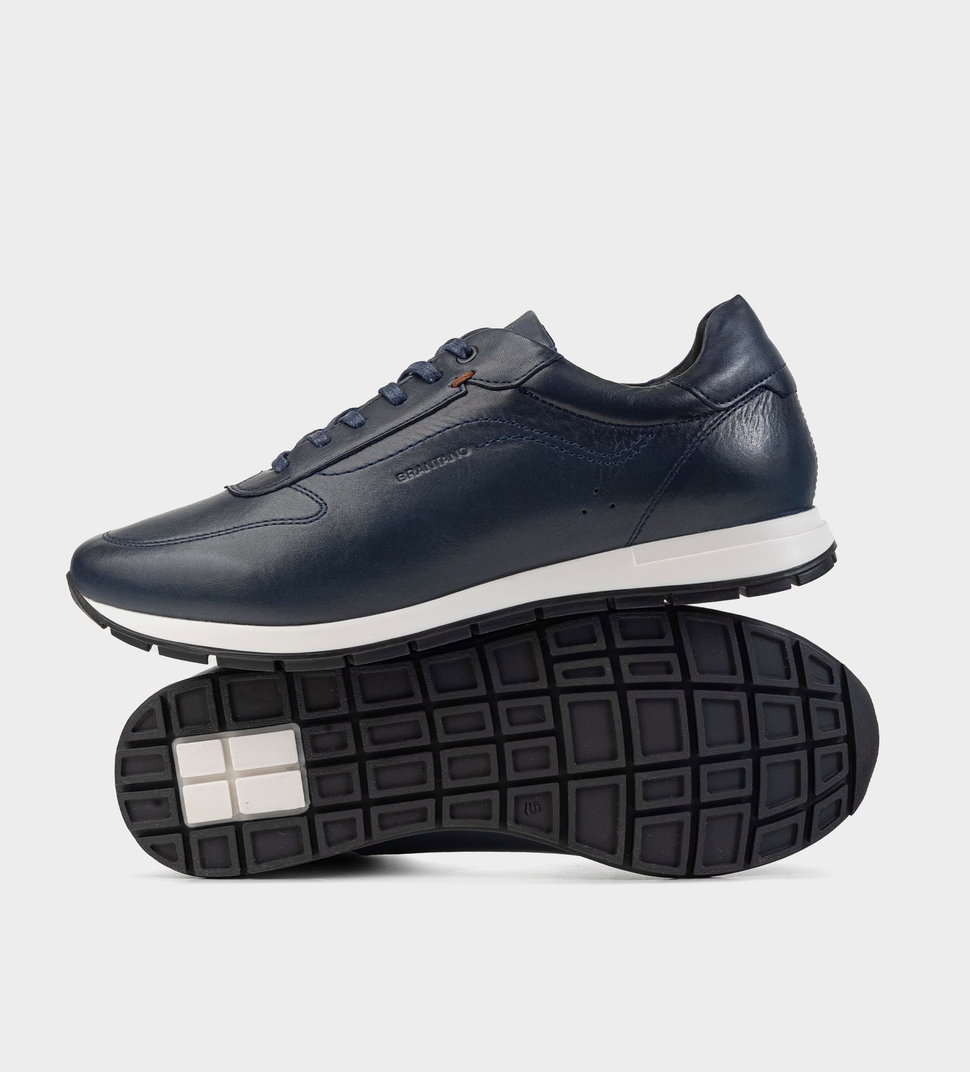 SNEAKER CASUAL PIEL AZUL