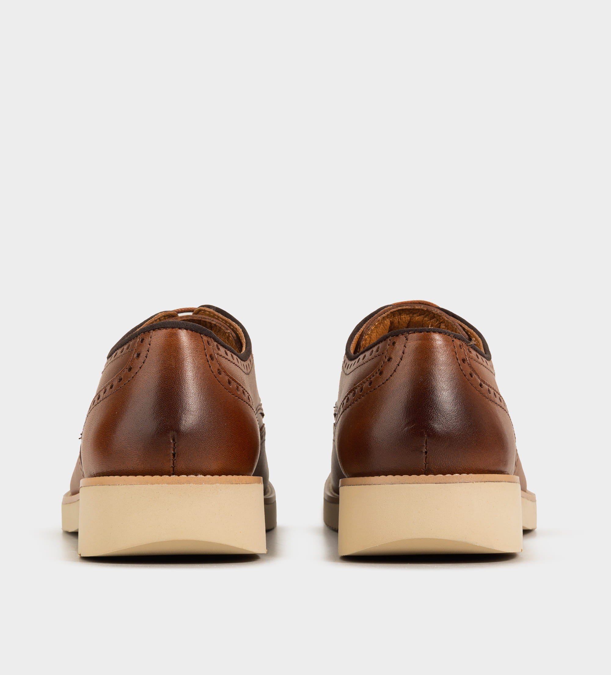 ZAPATO DERBY WINGTIP PIEL MIEL