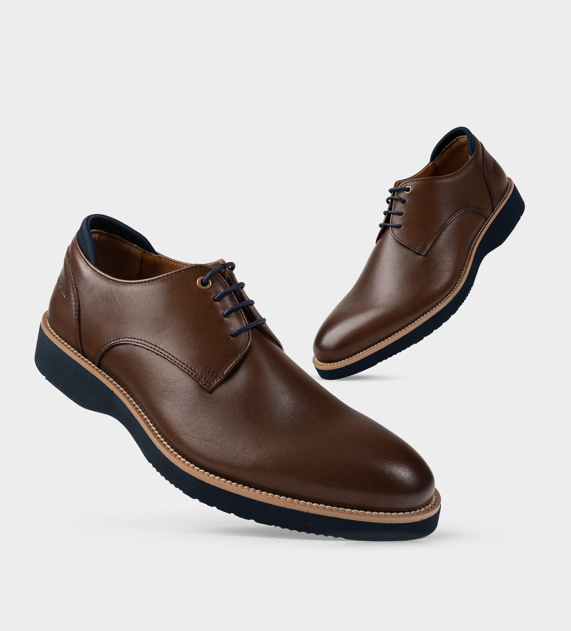 ZAPATO DERBY PIEL CAFÉ