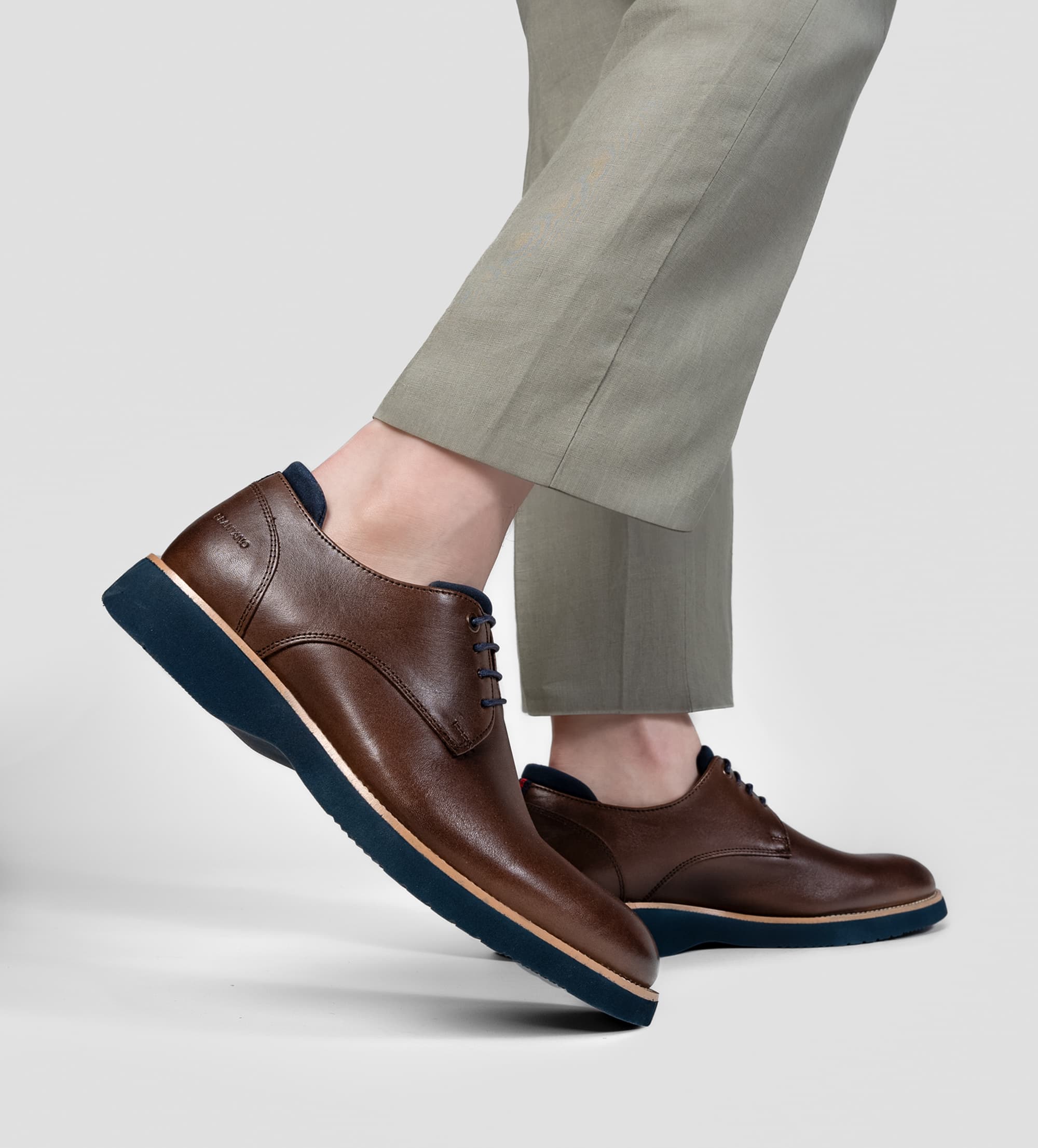 ZAPATO DERBY PIEL CAFÉ
