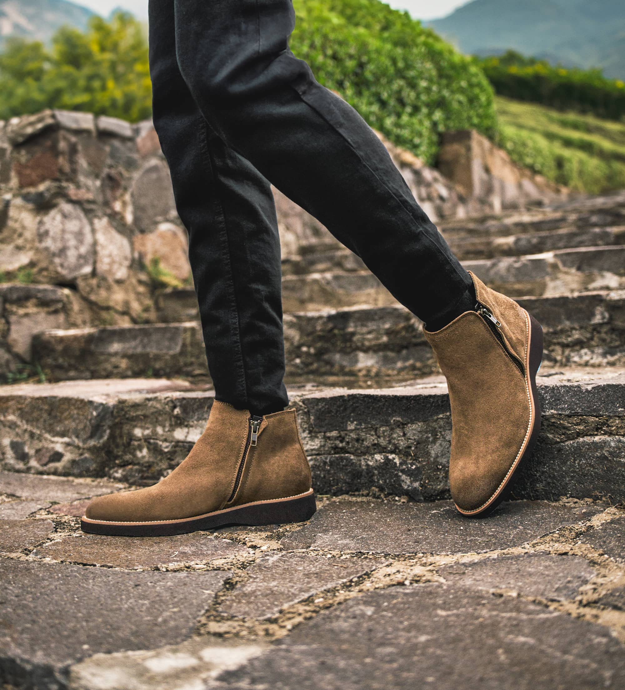 BOTÍN CIERRE PIEL TAUPÉ – - Main Image