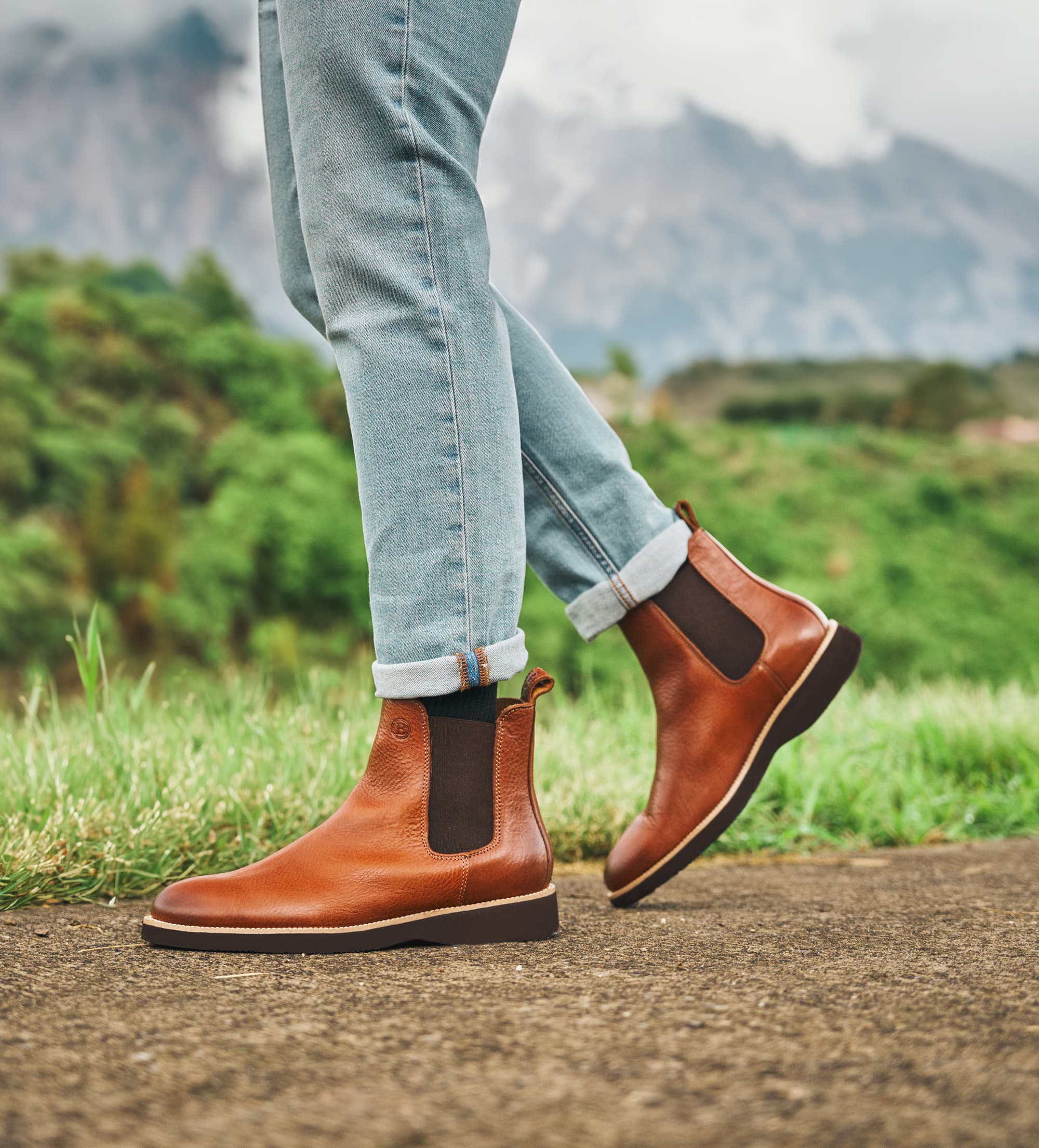 BOTA CHELSEA PIEL MIEL