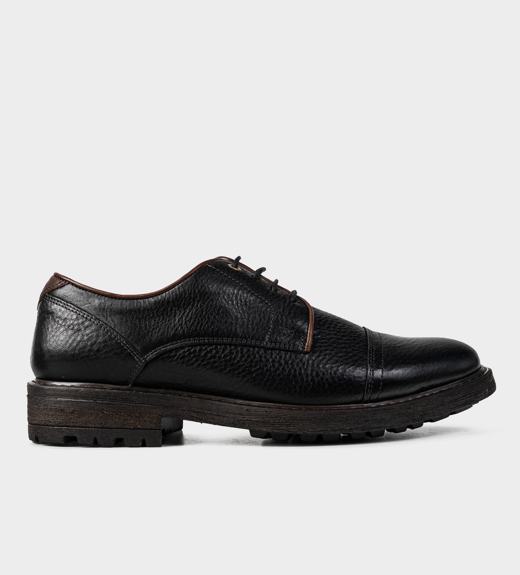 ZAPATO DERBY PIEL PREMIUM NEGRO