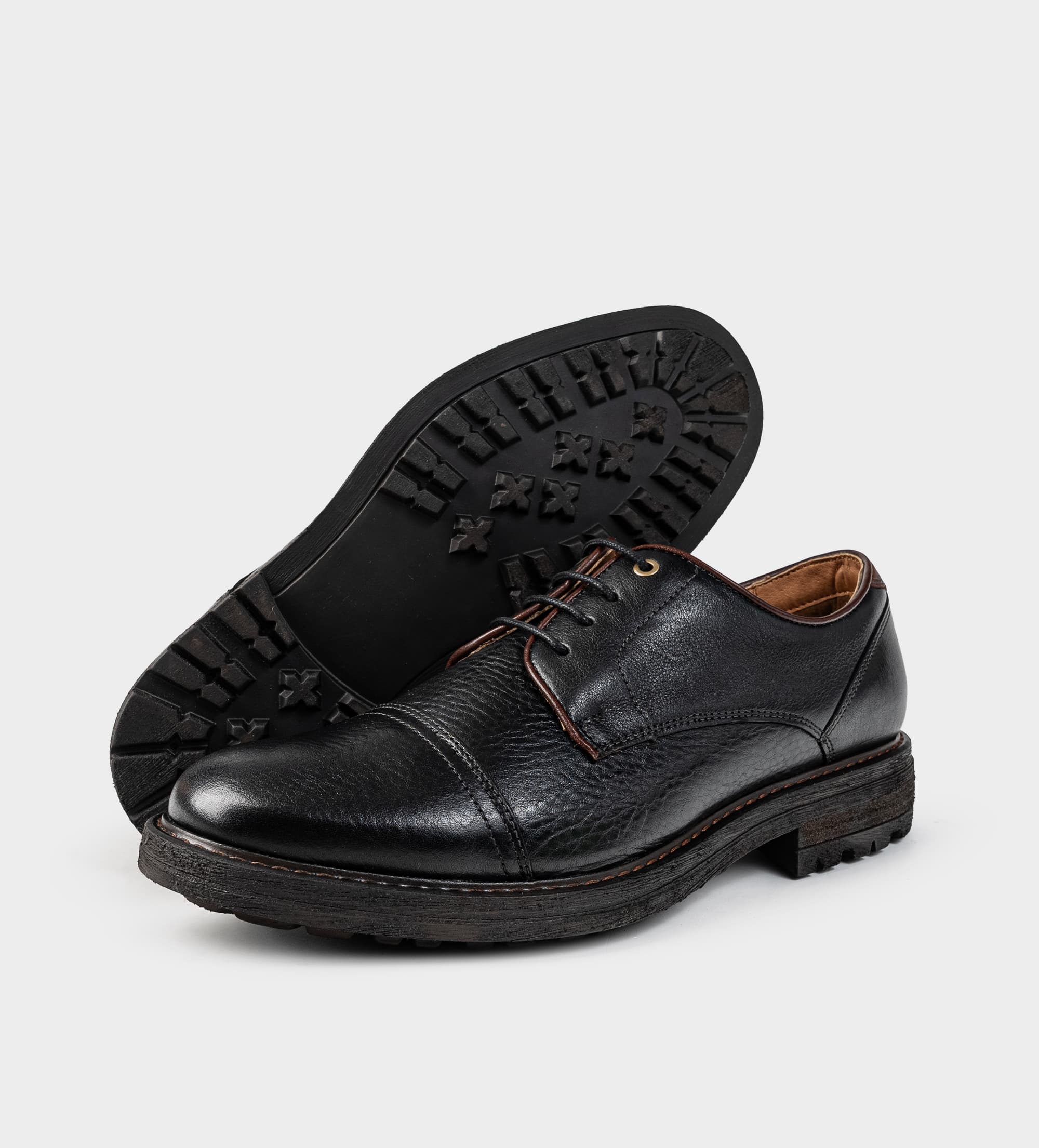 ZAPATO DERBY PIEL PREMIUM NEGRO