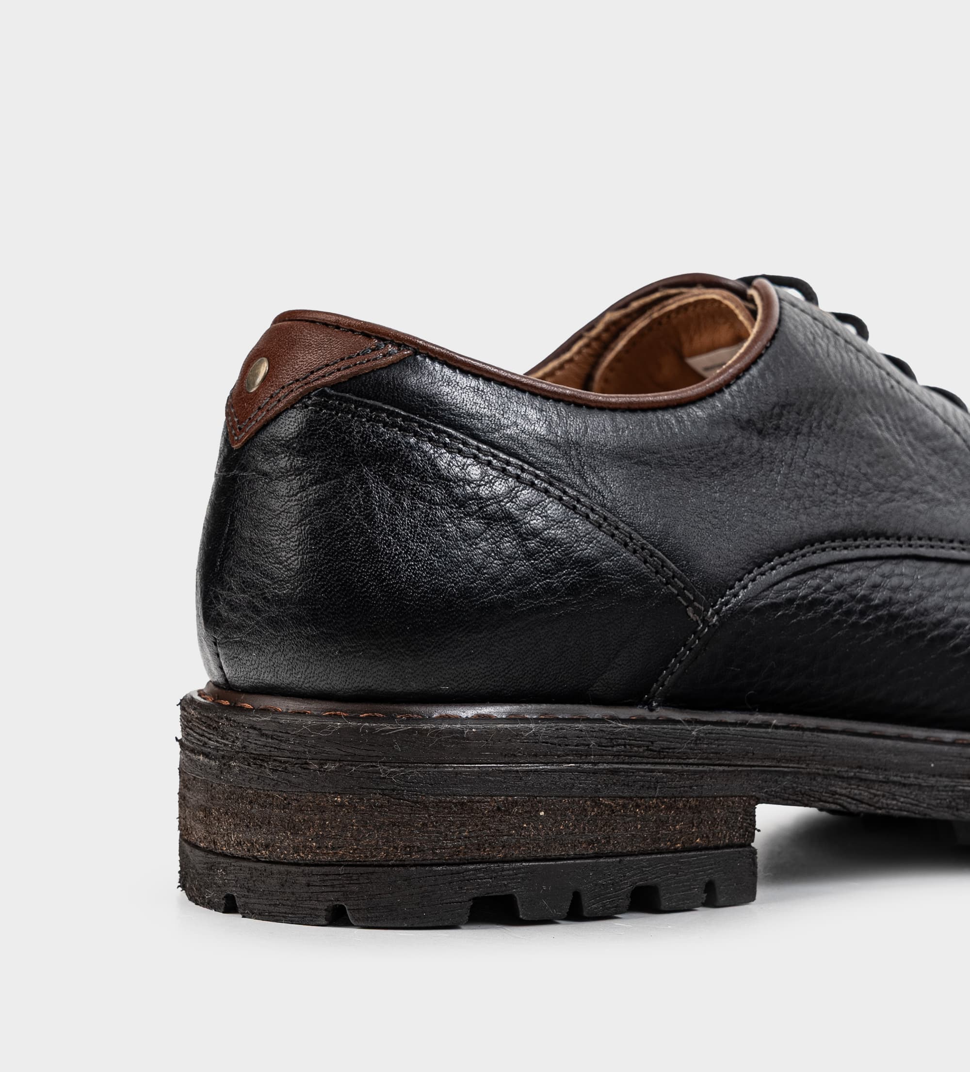 ZAPATO DERBY PIEL PREMIUM NEGRO