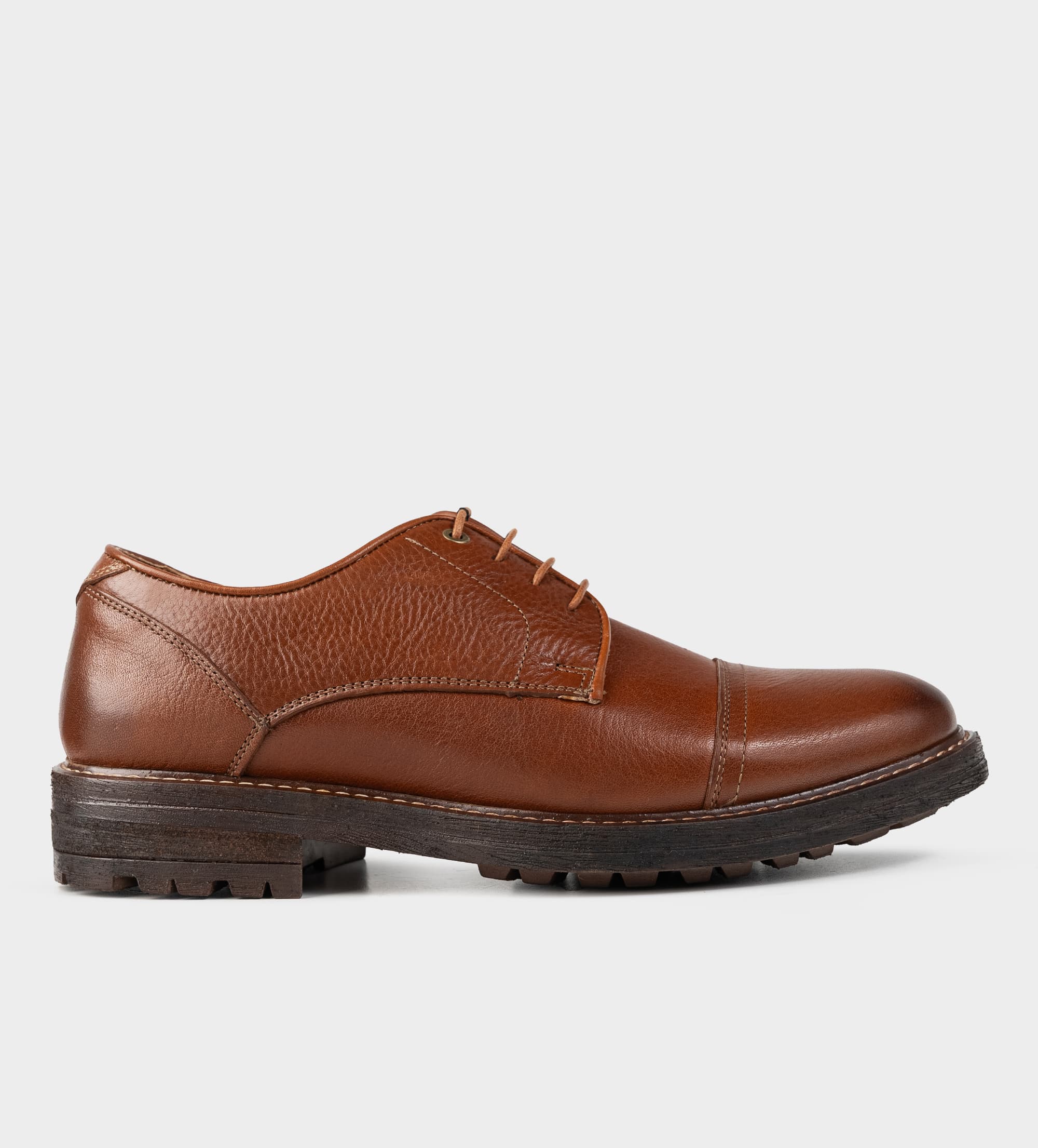 ZAPATO DERBY PIEL PREMIUM MIEL