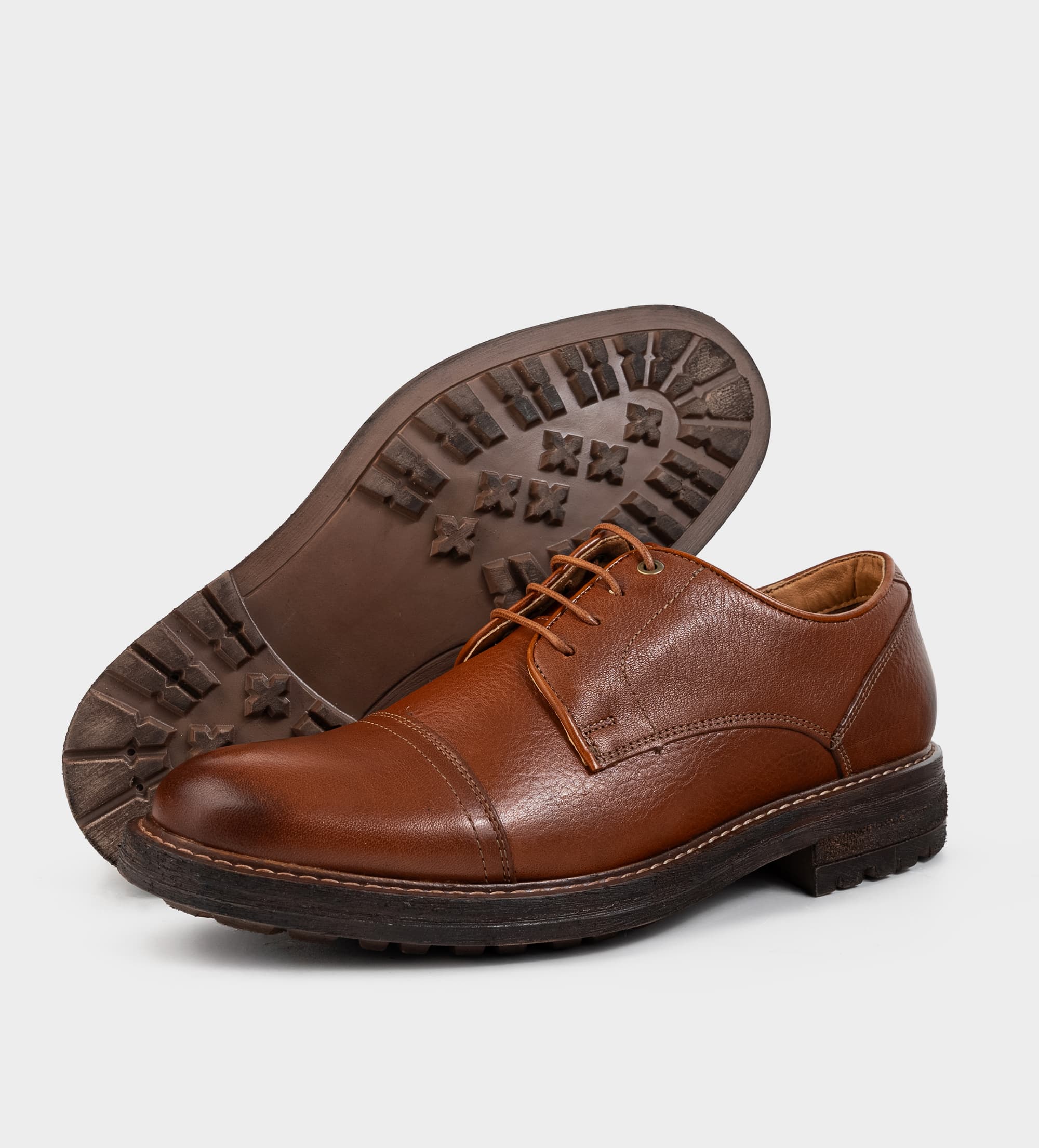 ZAPATO DERBY PIEL PREMIUM MIEL