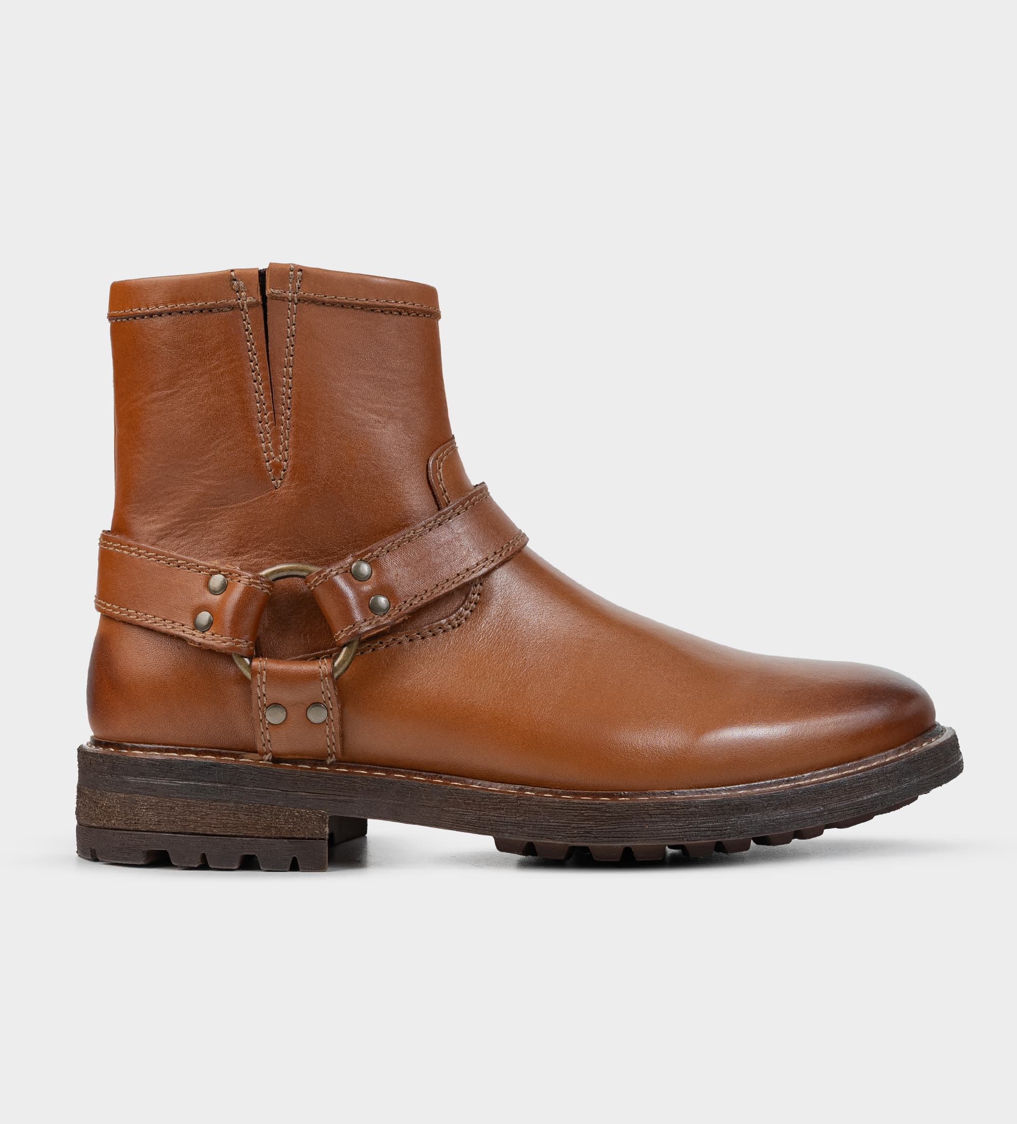 BOTA BIKER PIEL MIEL
