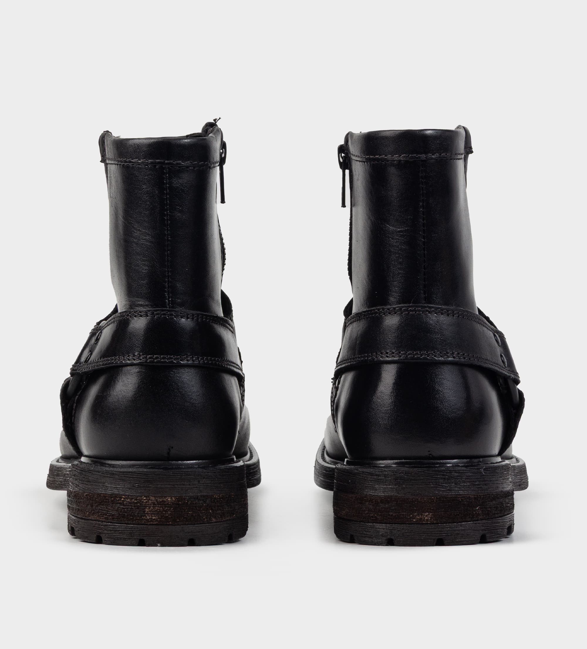 BOTA BIKER PIEL NEGRO