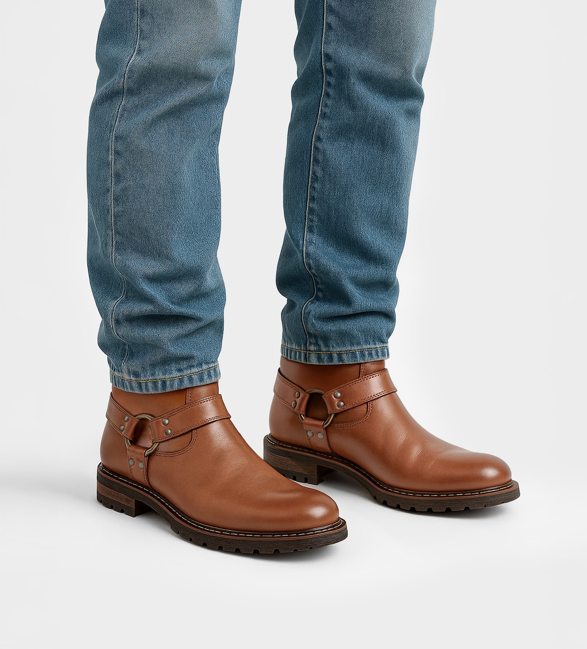 BOTA BIKER PIEL MIEL