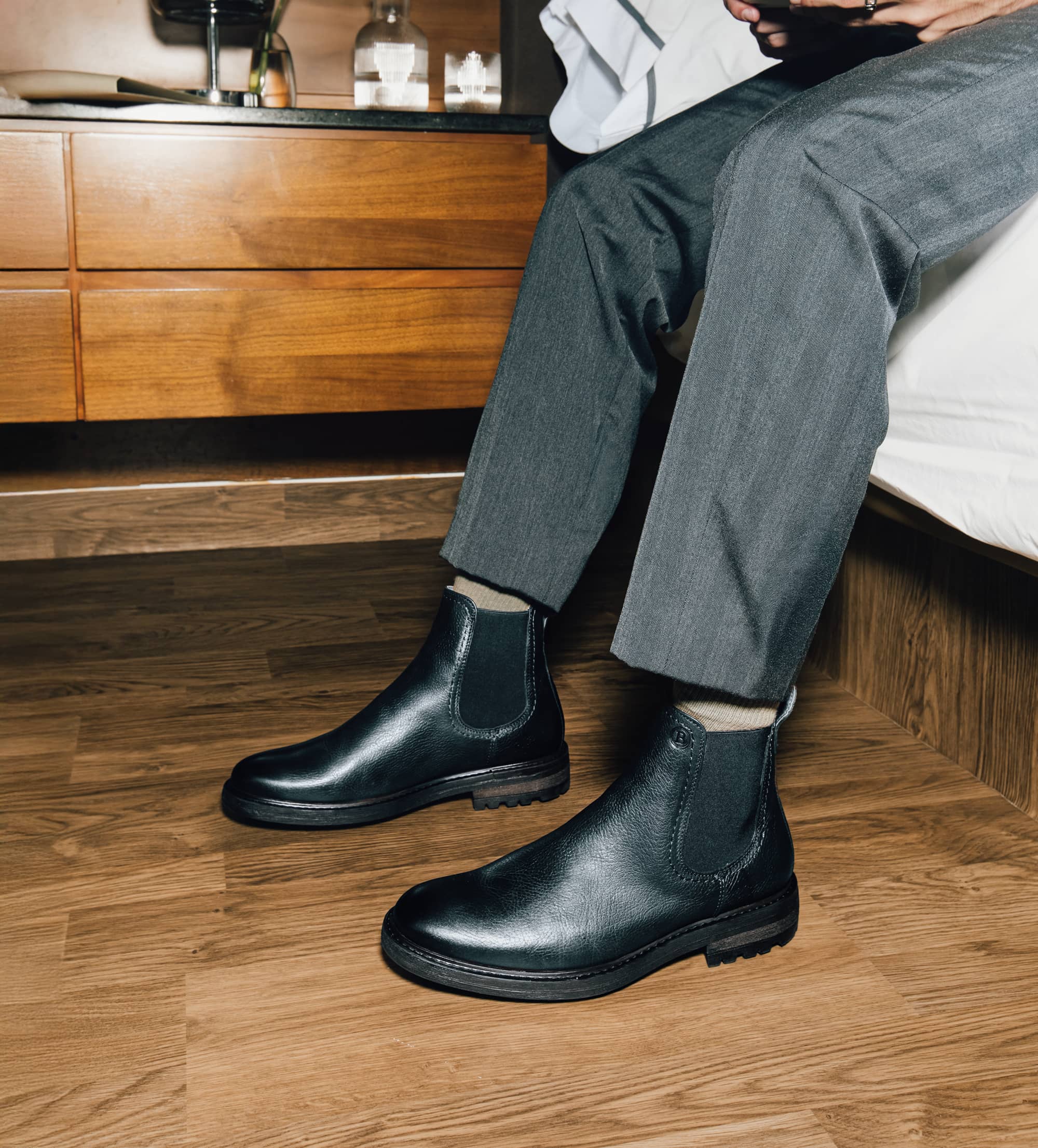 BOTÍN CHELSEA CASUAL PIEL NEGRO