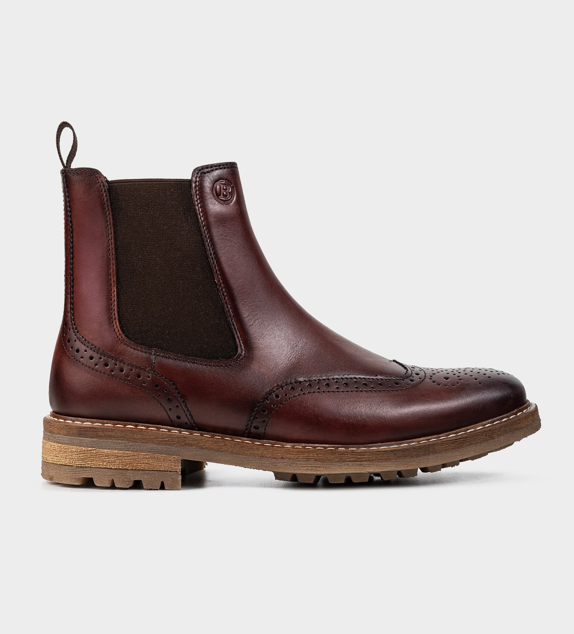 BOTA CHELSEA BROGUE PIEL VINO