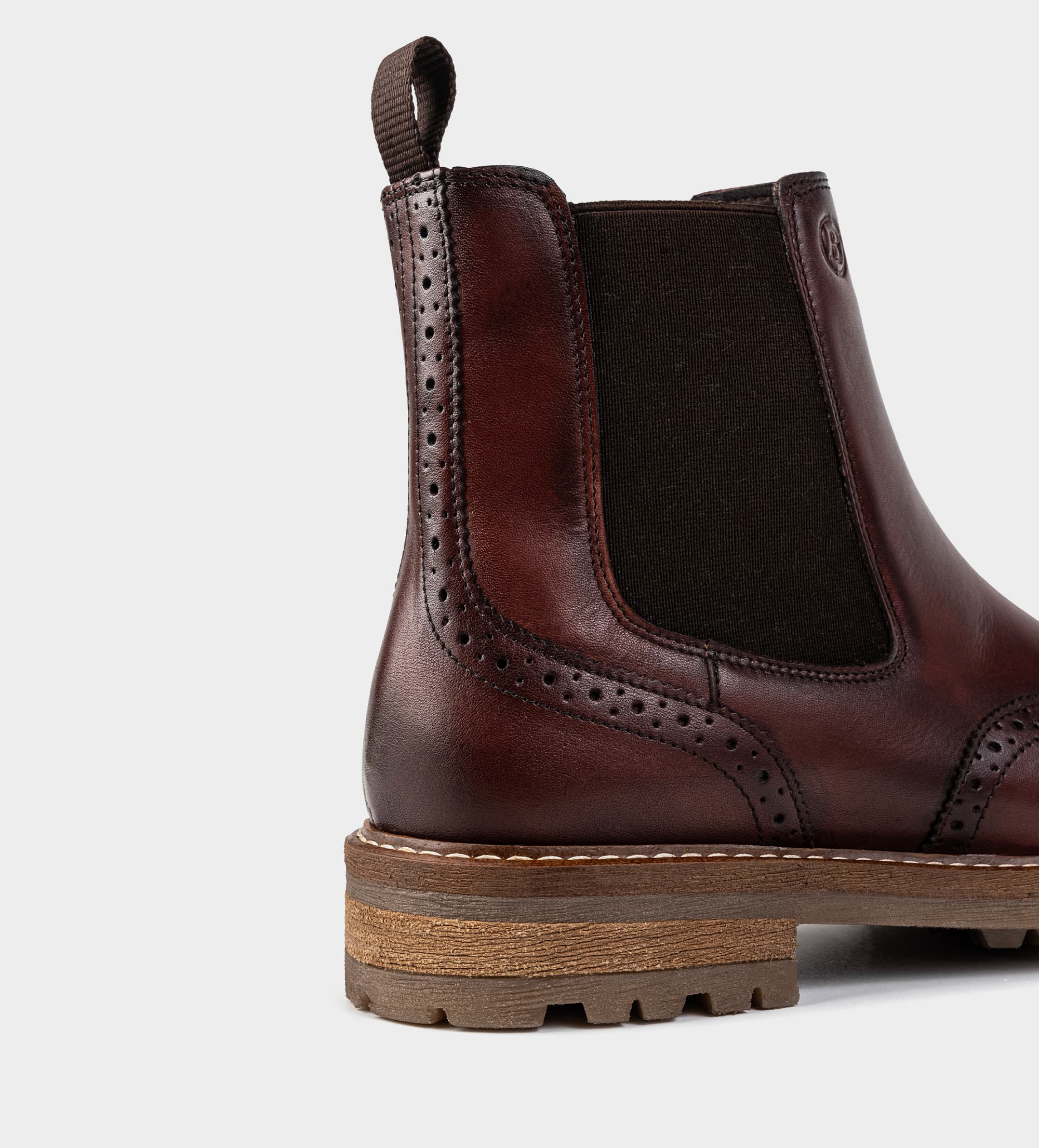 BOTA CHELSEA BROGUE PIEL VINO